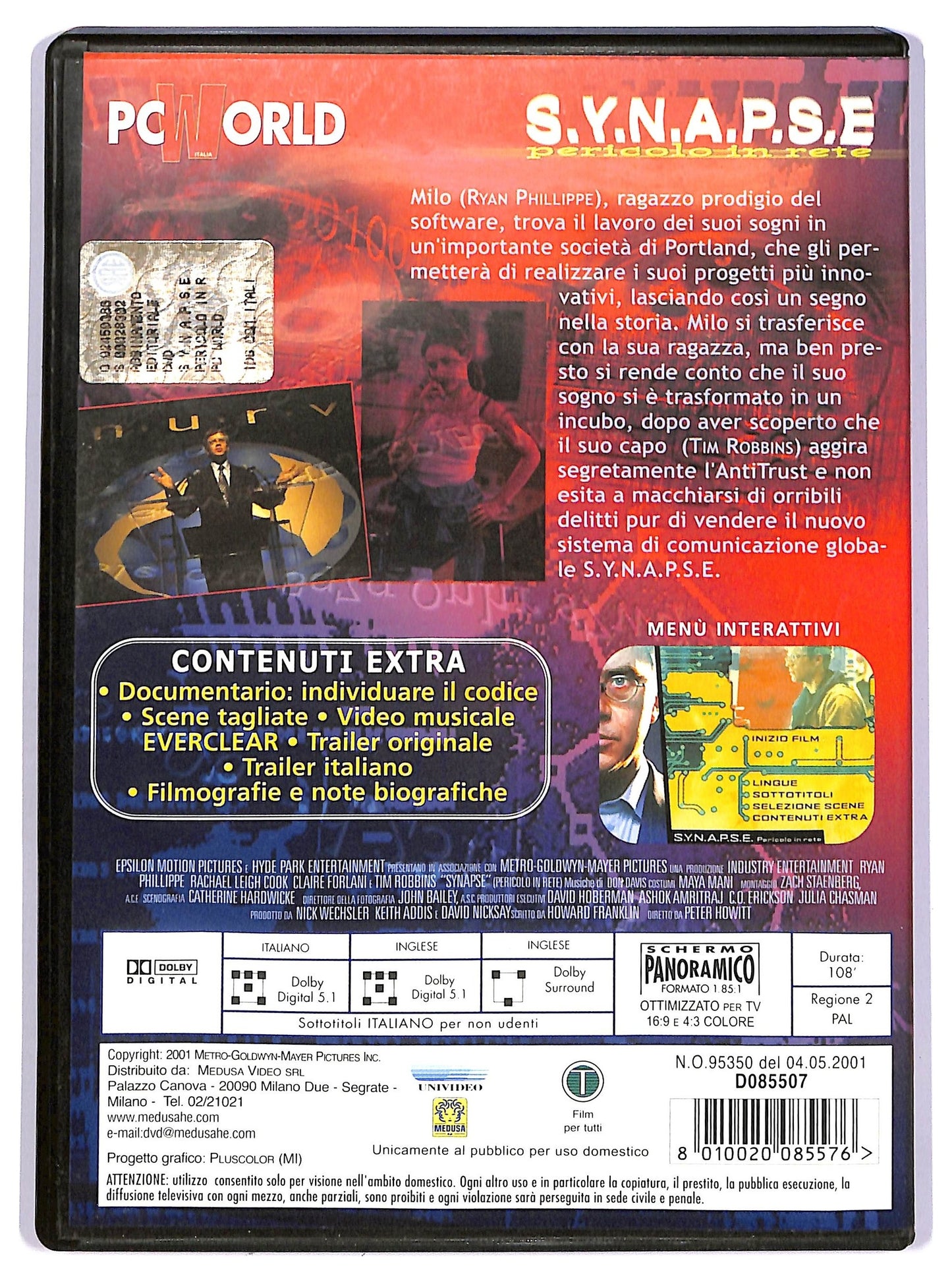 EBOND S.Y.N.A.P.S.E DVD D739101