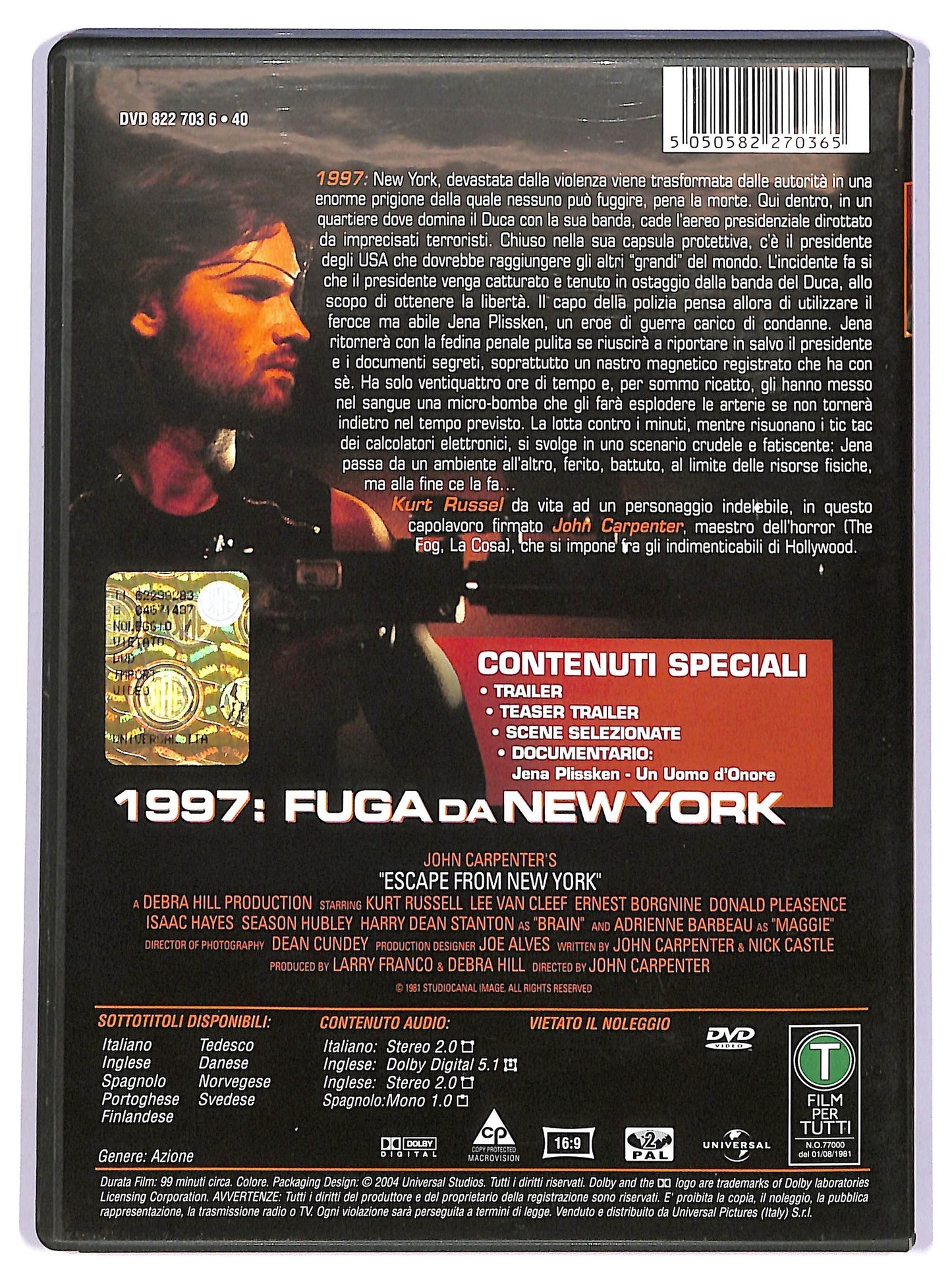 EBOND 1997: fuga da new york DVD D739201