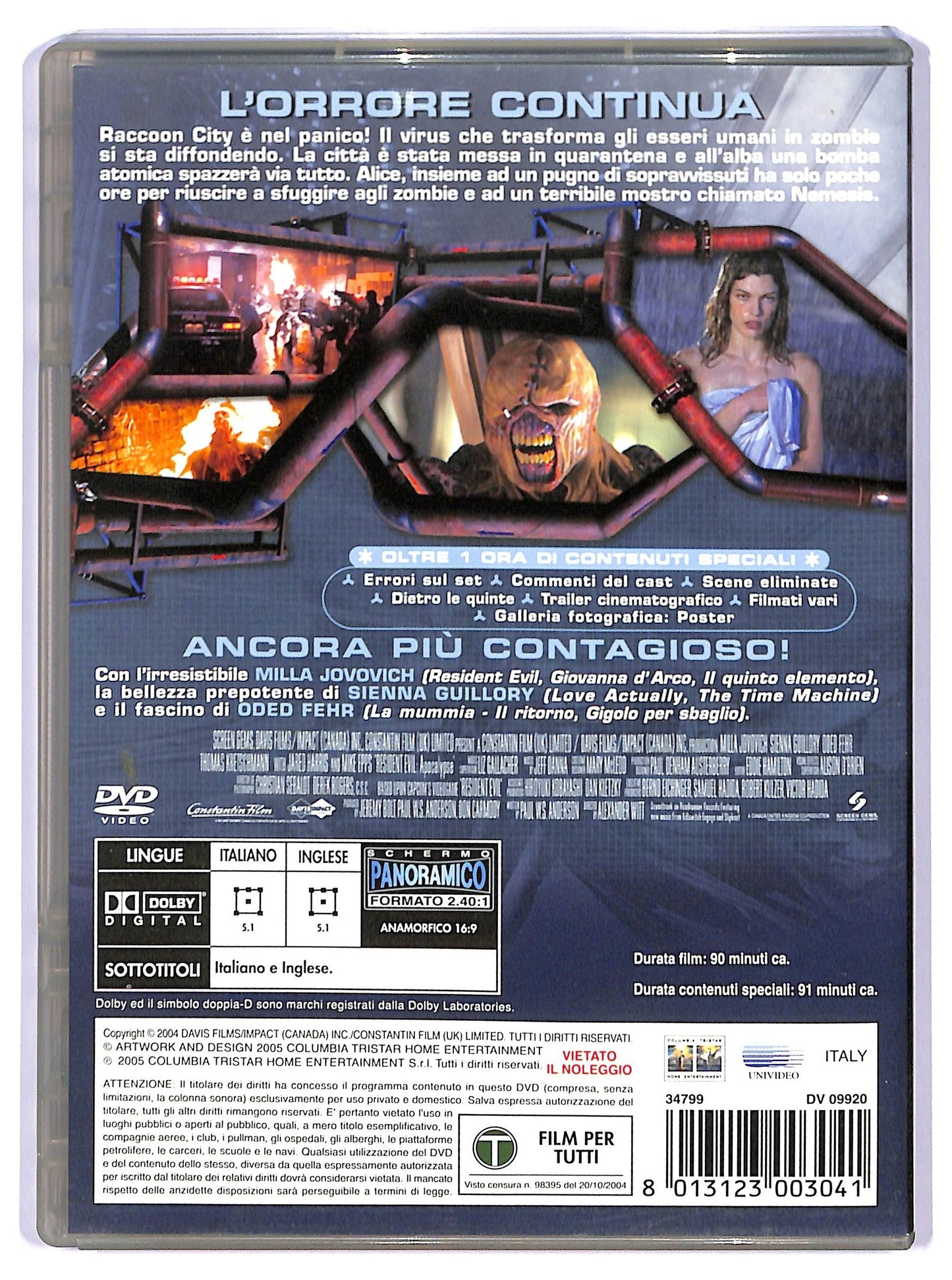 EBOND resident evil: apocalypse  EDIZIONE SPECIALE DVD D739325