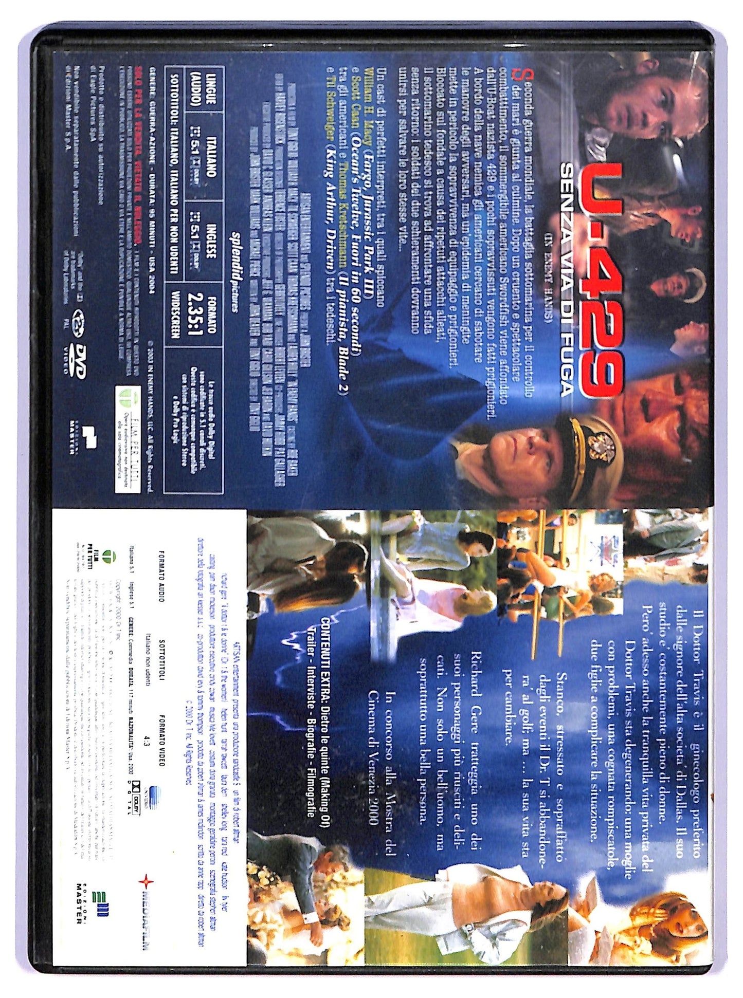 EBOND Il Dottor T e Le Donne - U-429 Senza Via Di Fuga DVD EDITORIALE D739822