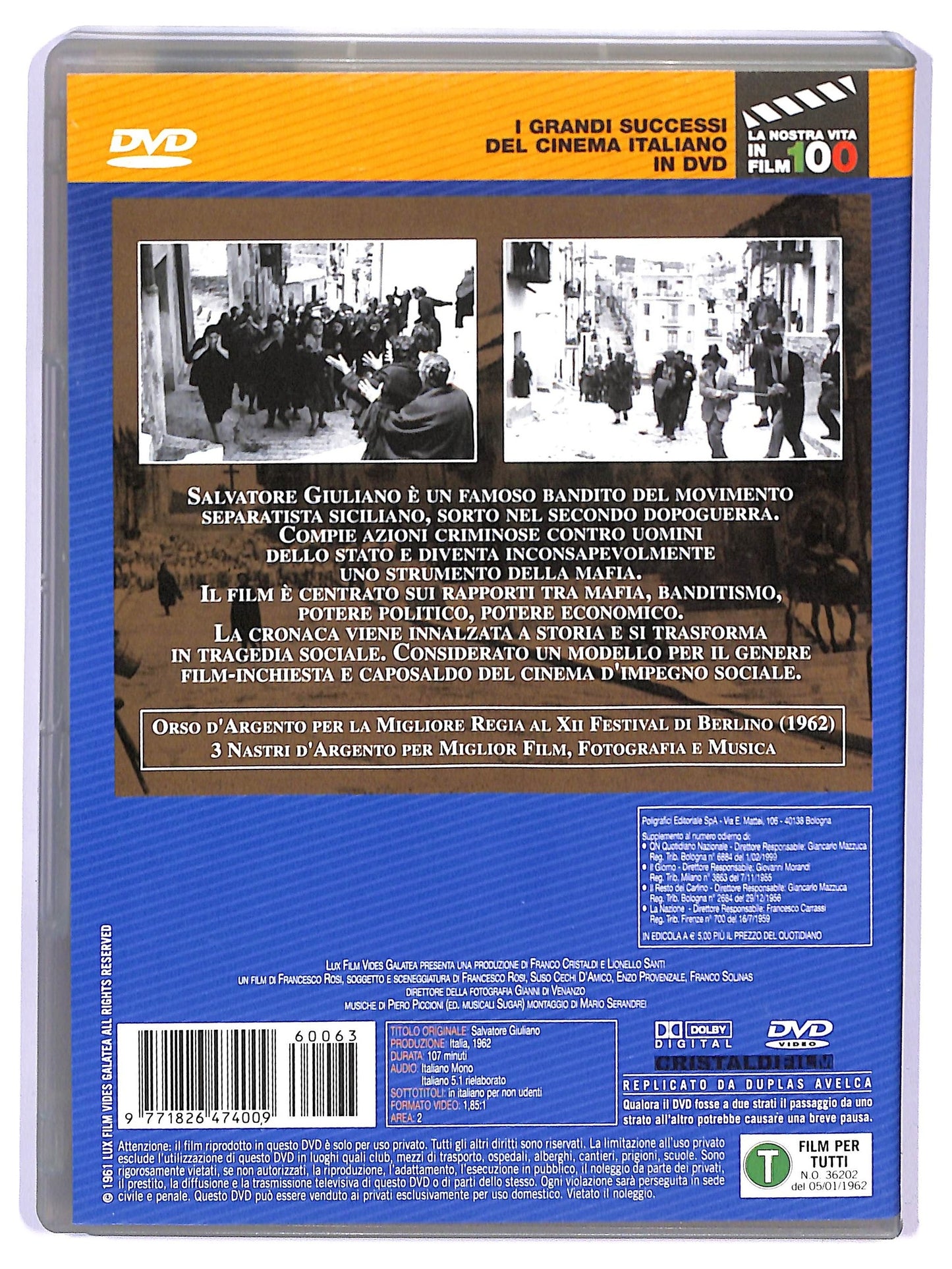 EBOND Salvatore Giuliano DVD  Editoriale D739858