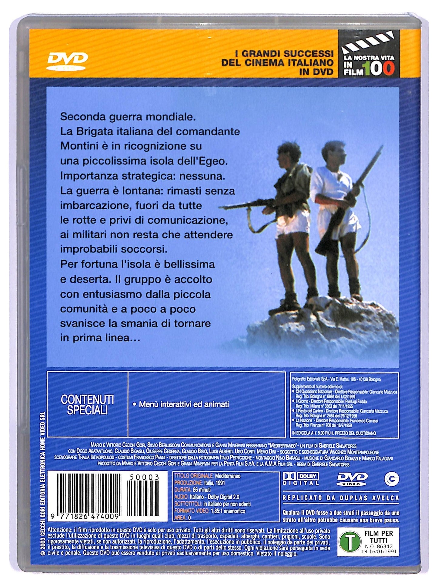 EBOND Mediterraneo  EDITORIALE  DVD D739864