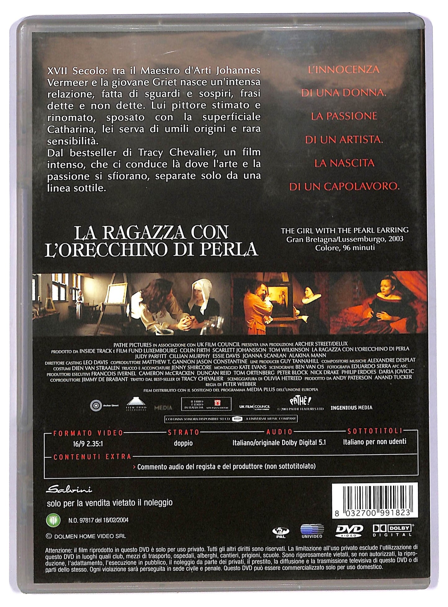 EBOND la ragazza con l'orecchino di perla DVD D740030