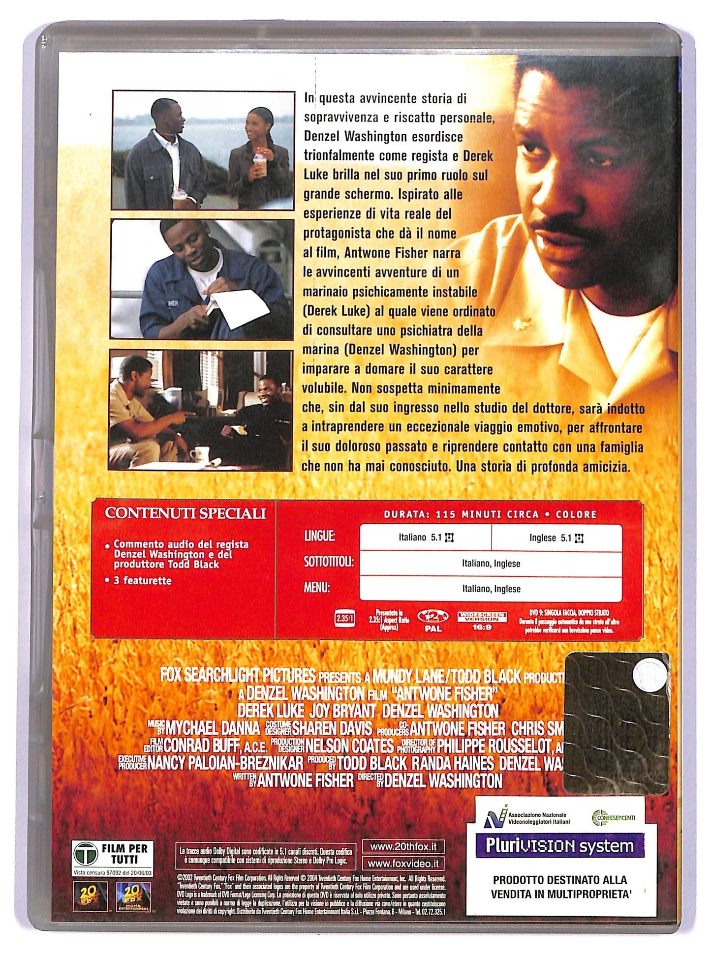 EBOND Antwone fisher DVD NOLEGGIO D740206
