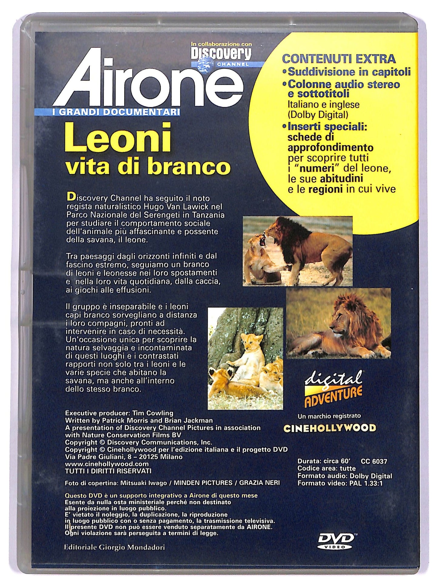 EBOND Airone Leoni vita di branco EDITORIALE DVD D740303