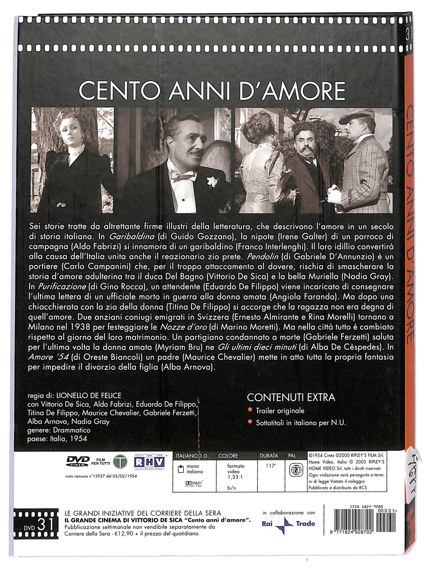 EBOND Cento anni d'amore DVD EDITORIALE D740481