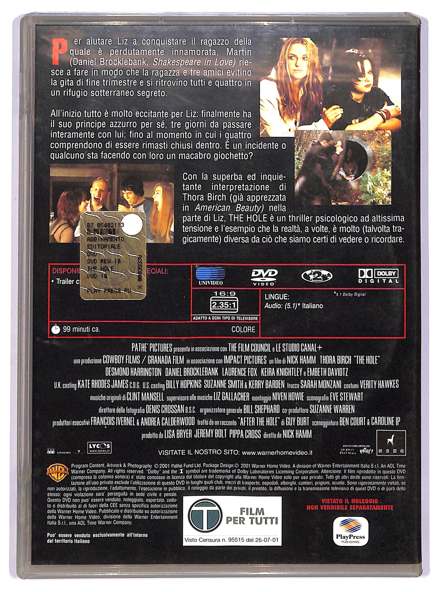 EBOND The Hole EDITORIALE DVD D740529
