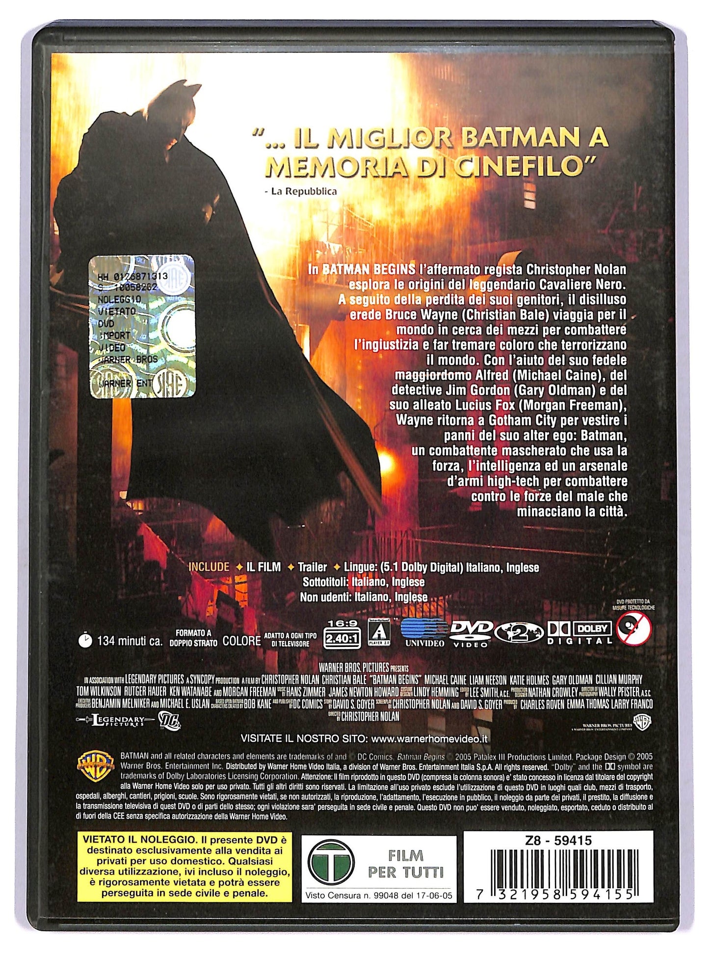 EBOND Batman Begins  DVD D740572