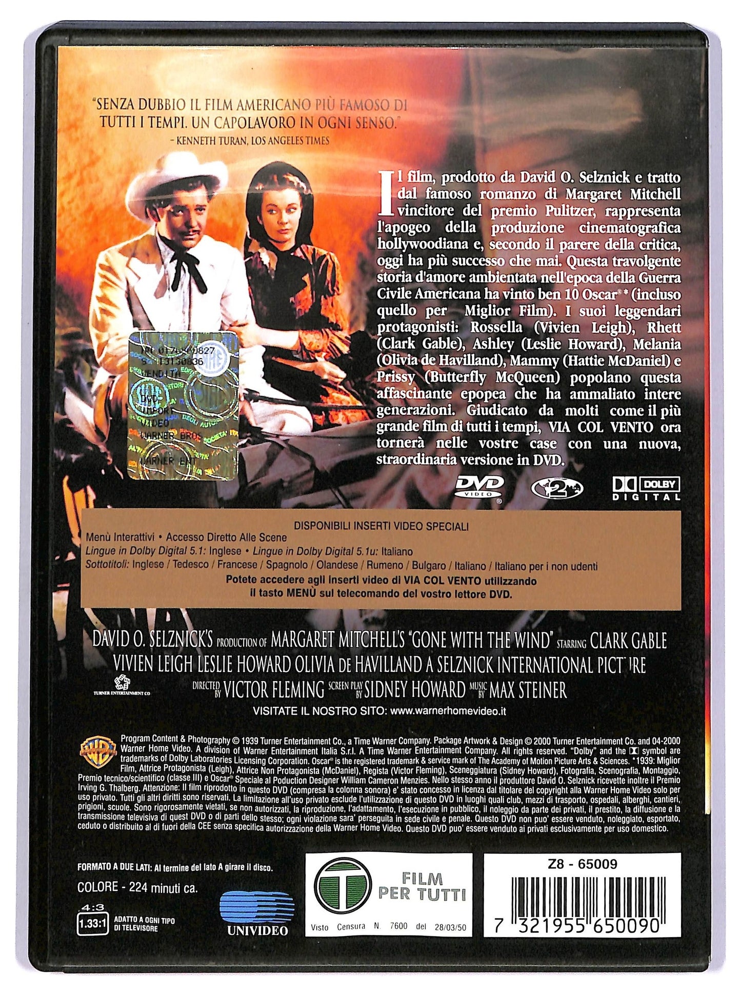EBOND Via Col Vento DVD D740574