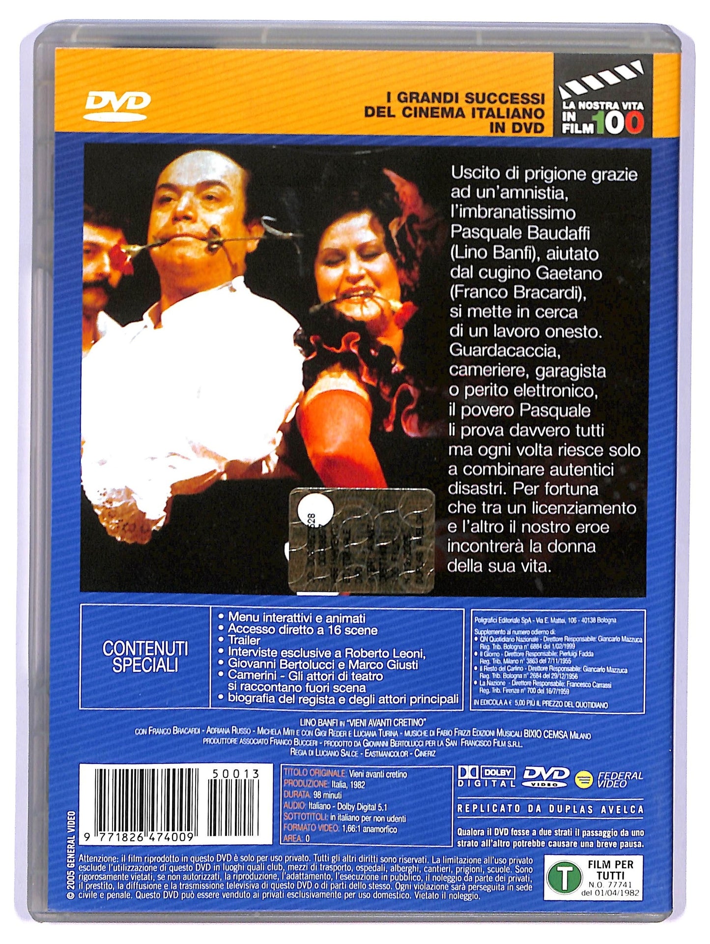 EBOND Vieni avanti cretino EDITORIALE DVD D740706