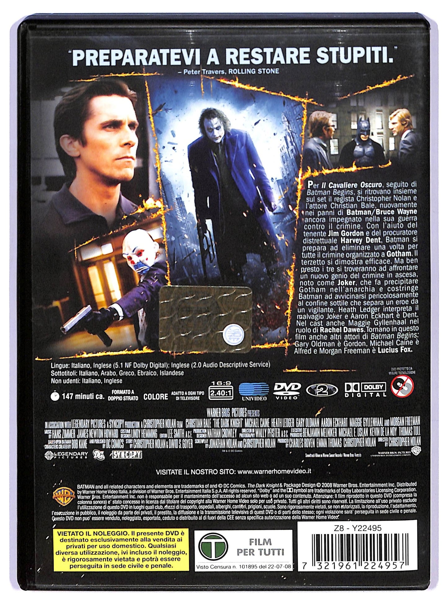 EBOND Il cavaliere oscuro DVD D740709