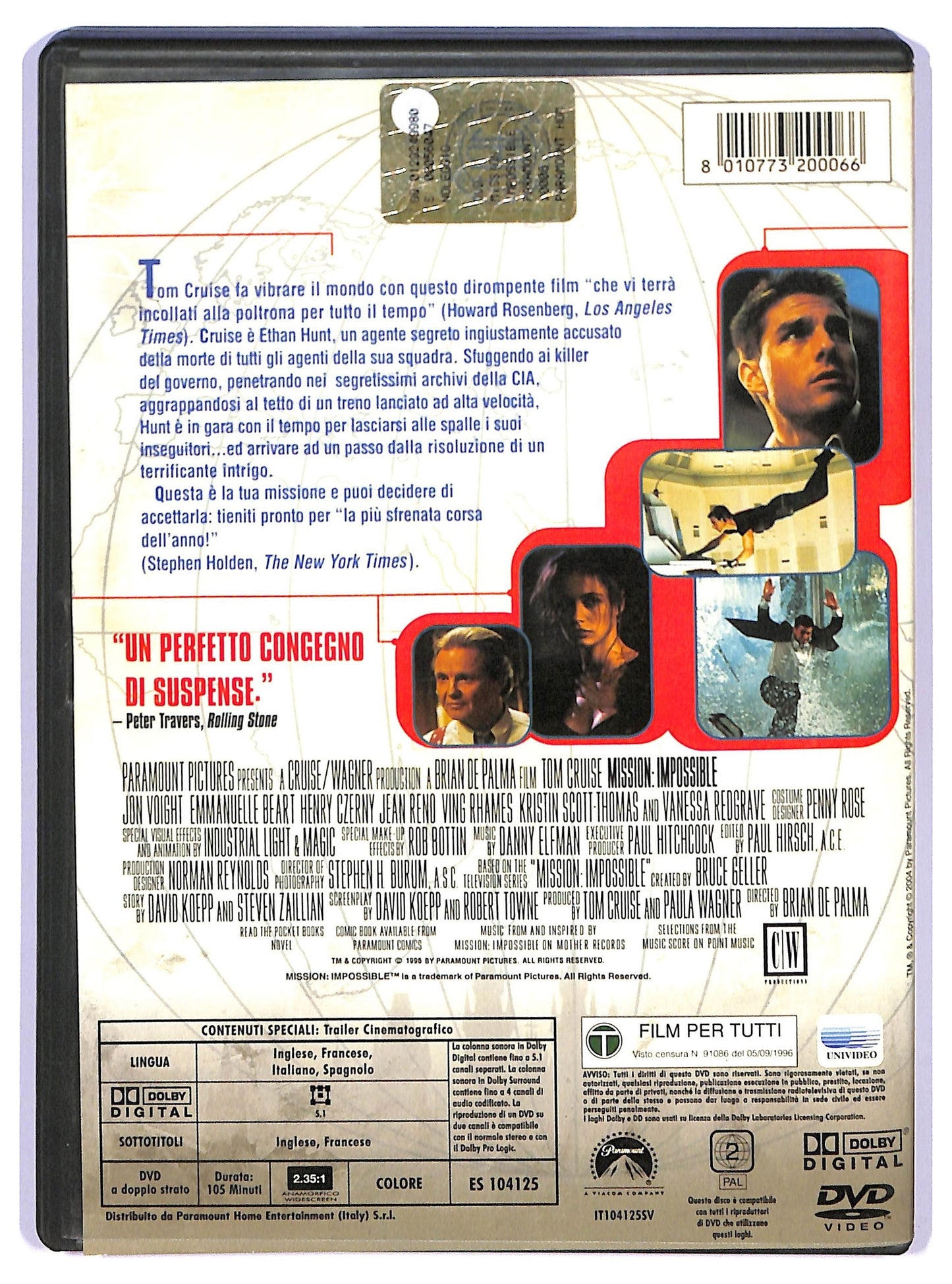 EBOND mission impossible DVD D740741