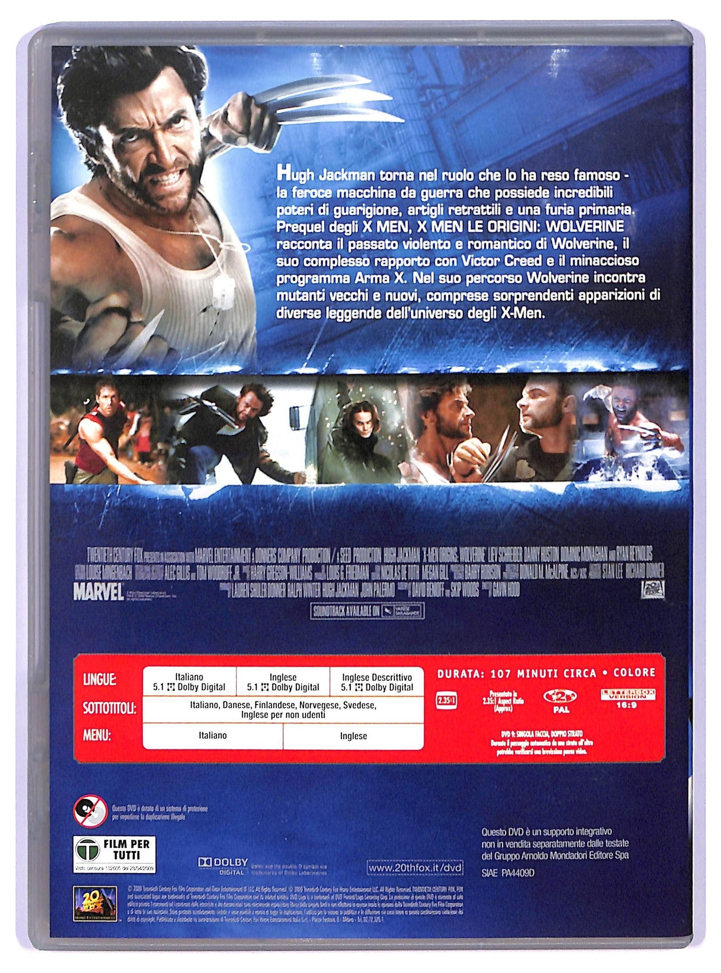 EBOND X-Men le origini - Wolverine EDITORIALE DVD D740822