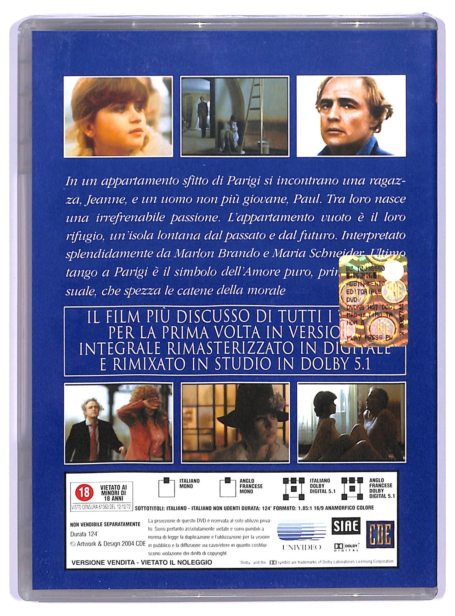 EBOND Ultimo tango a Parigi EDITORIALE DVD D740836