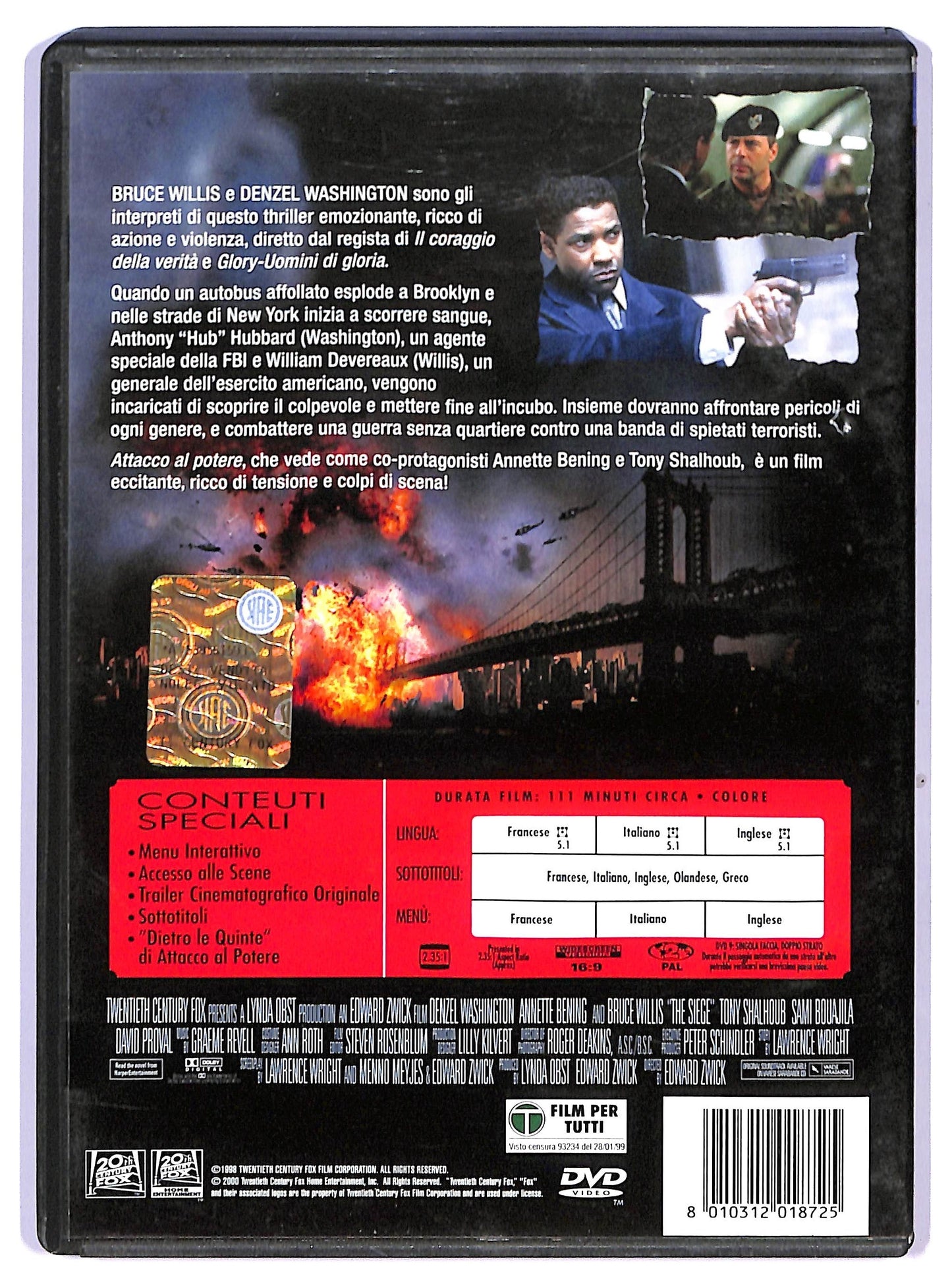 EBOND attacco al potere DVD D741064