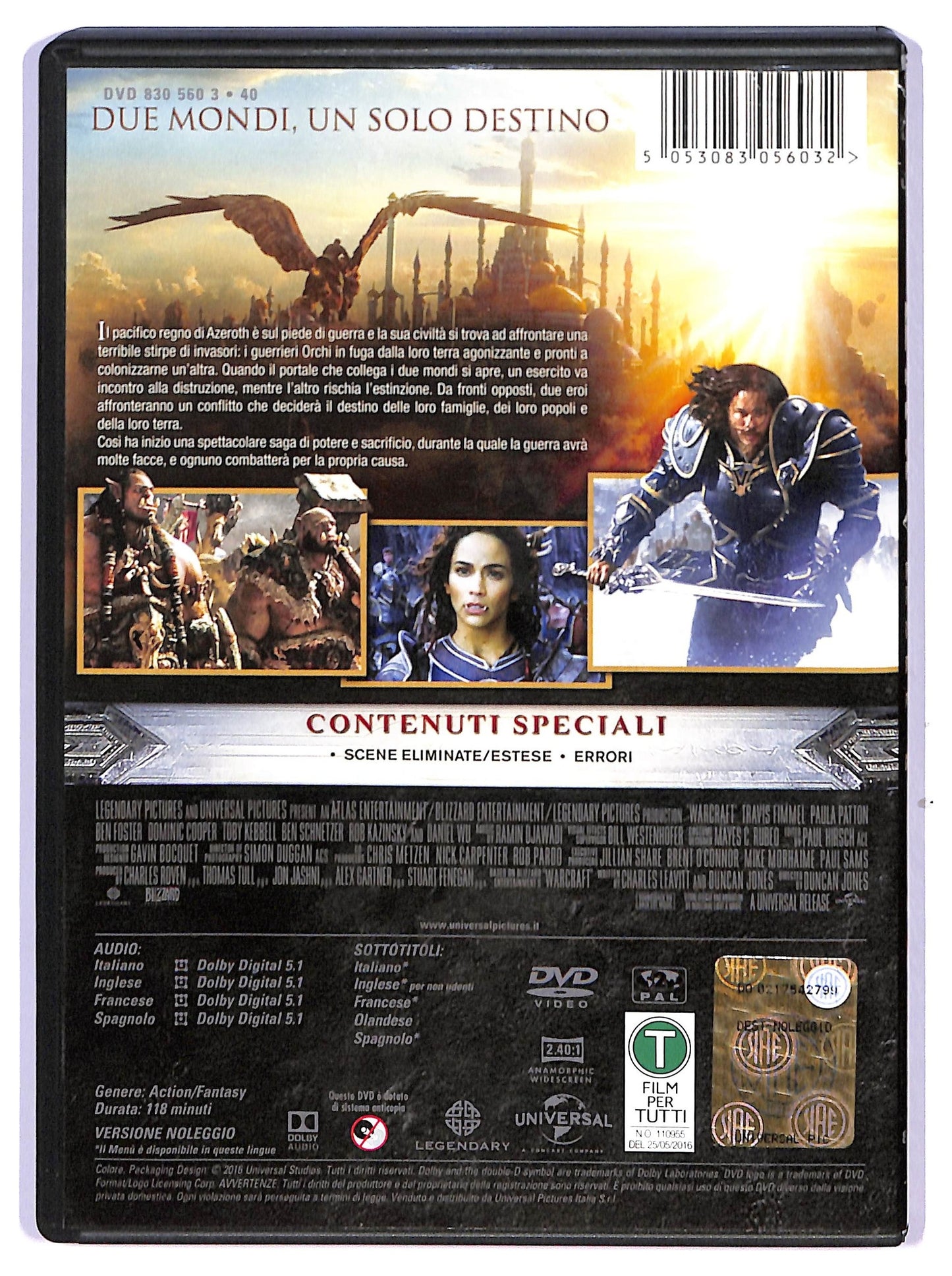 EBOND Warcraft L'inizio DVD NOLEGGIO D741119