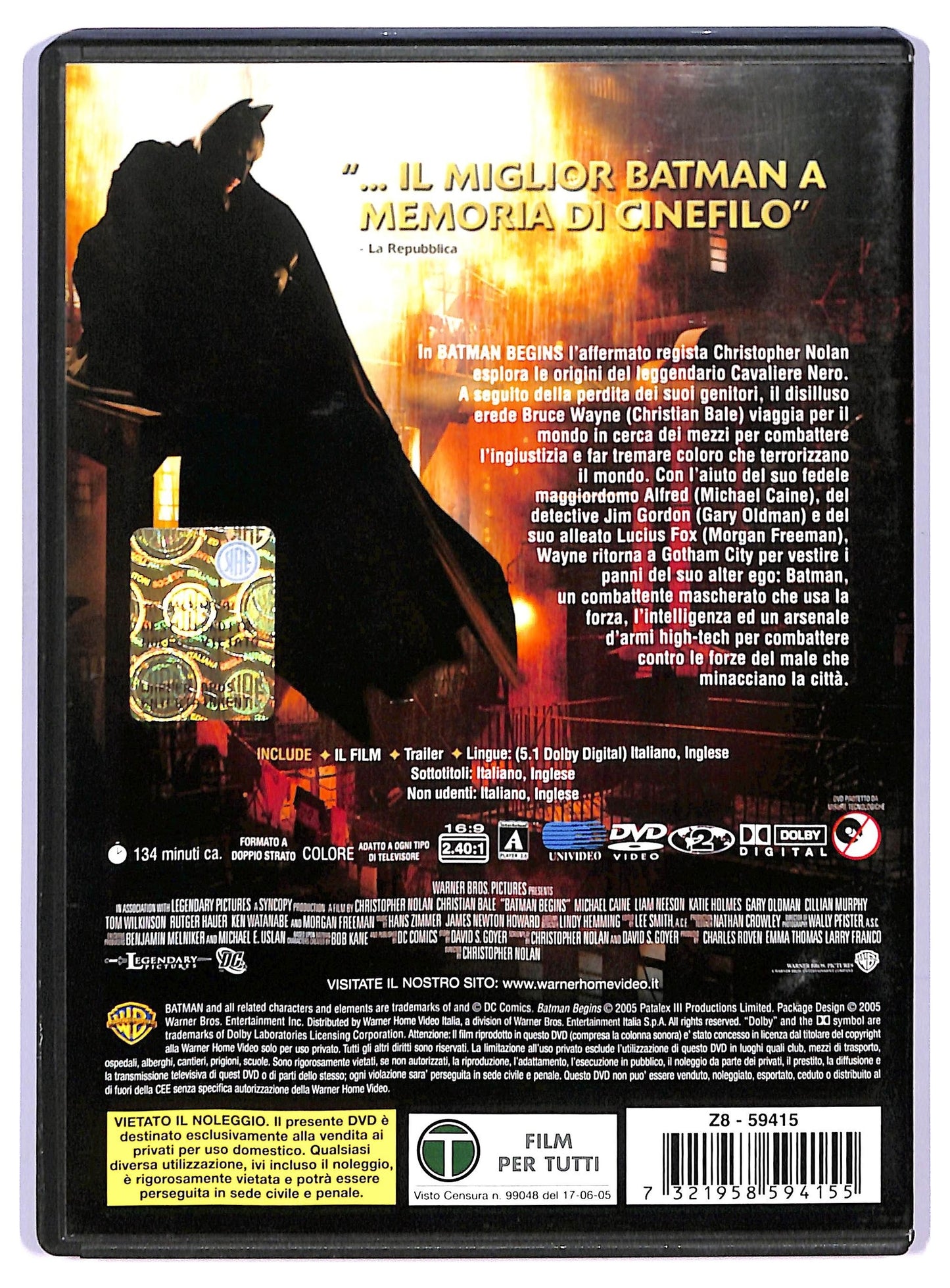 EBOND batman begins DVD D741134