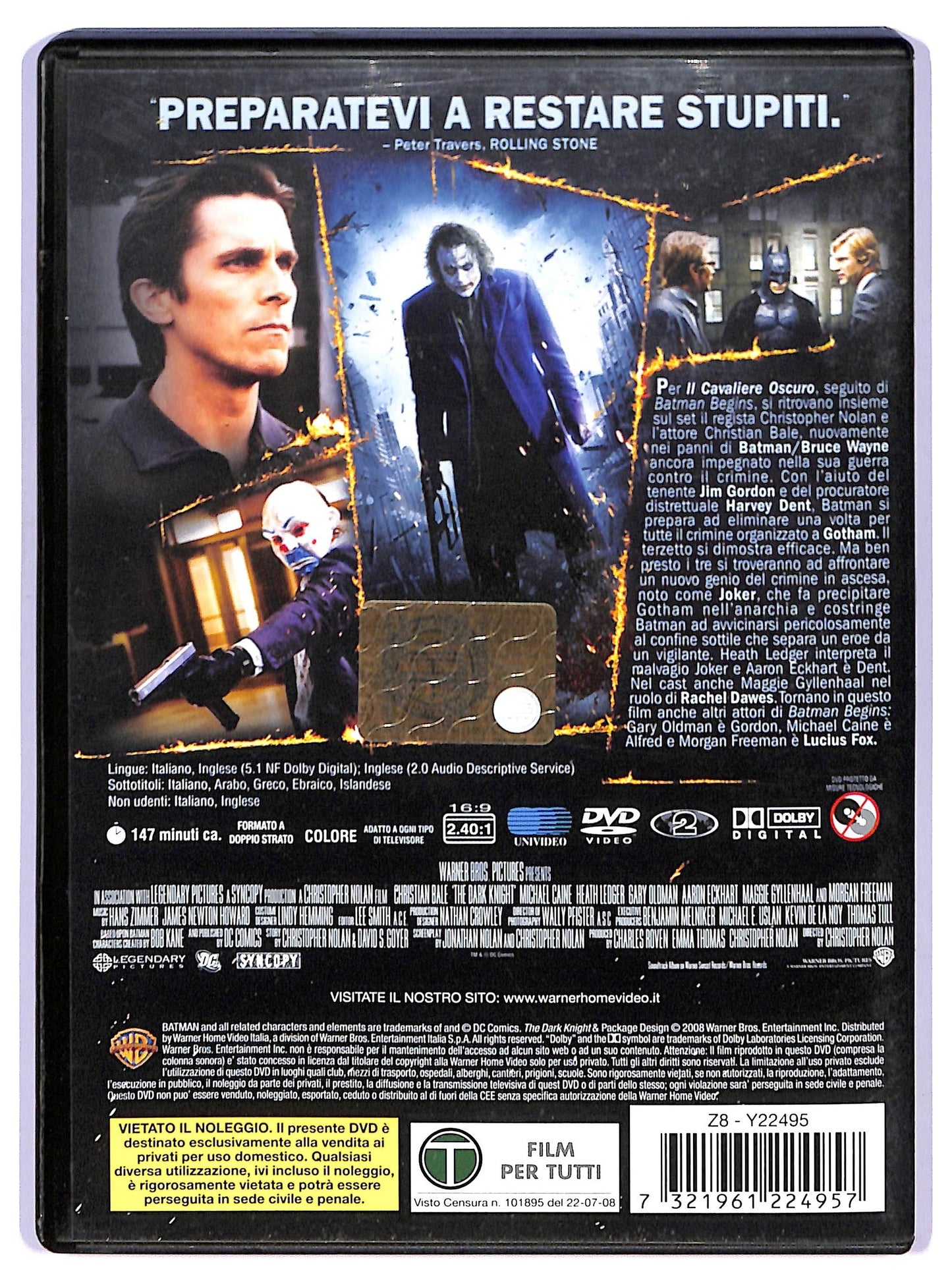 EBOND Il cavaliere oscuro DVD D741135