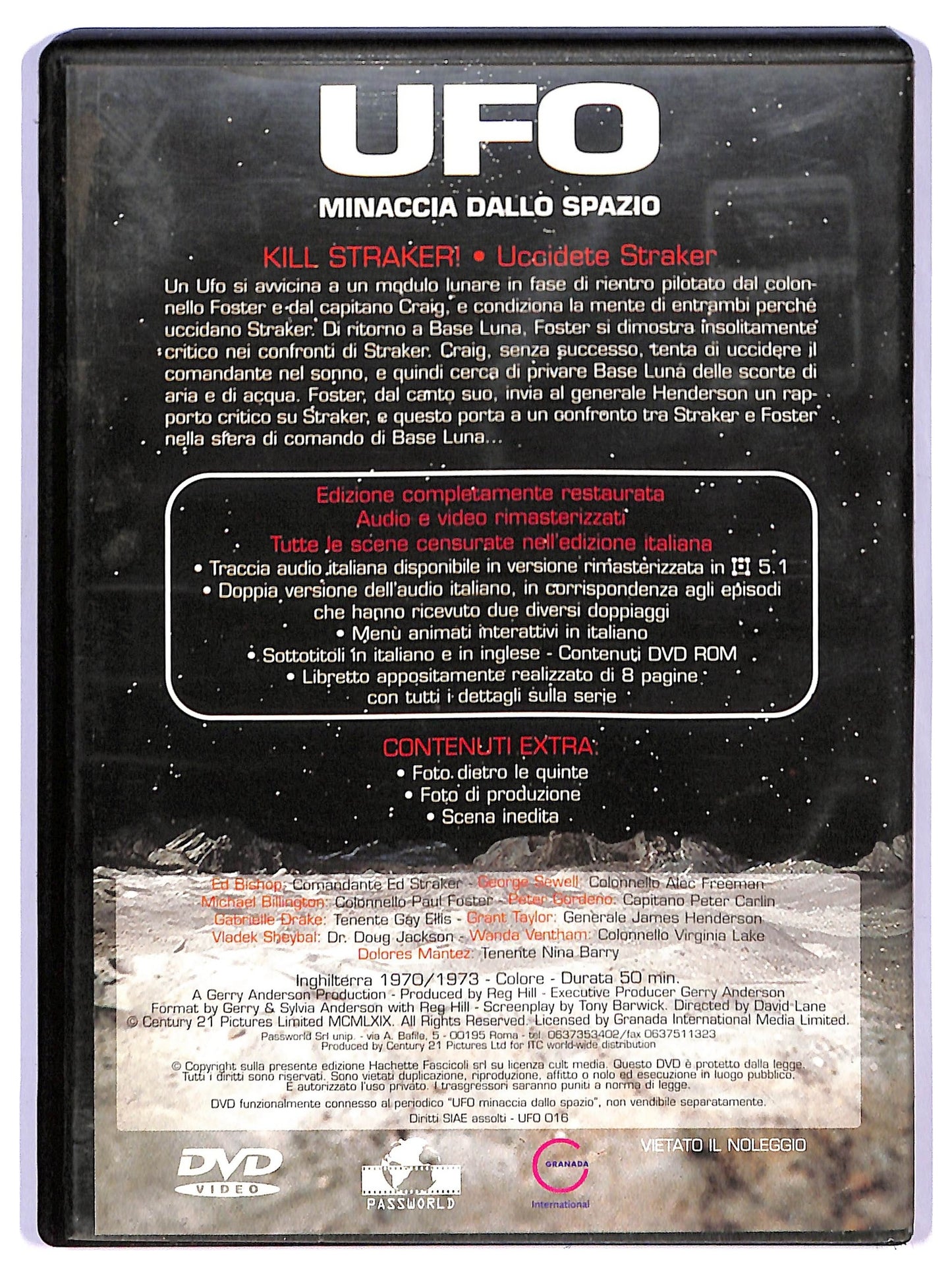 EBOND UFO 16 - Kill Straker! - Uccidete Straker EDITORIALE DVD D741235