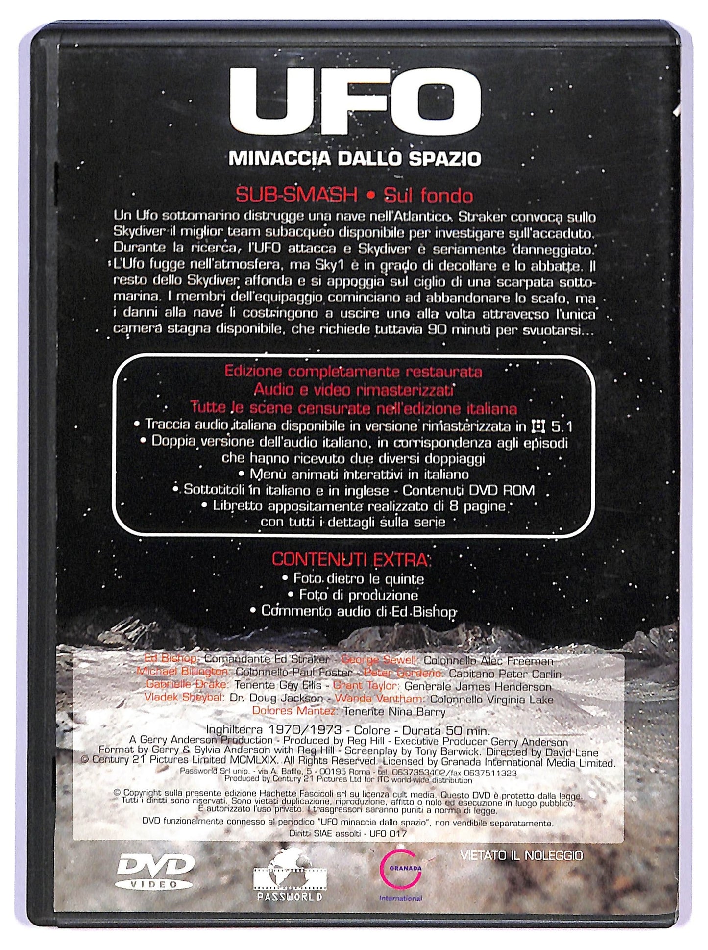 EBOND UFO 17 - Sub-Smash - Sul fondo (Hachette) EDITORIALE DVD D741245