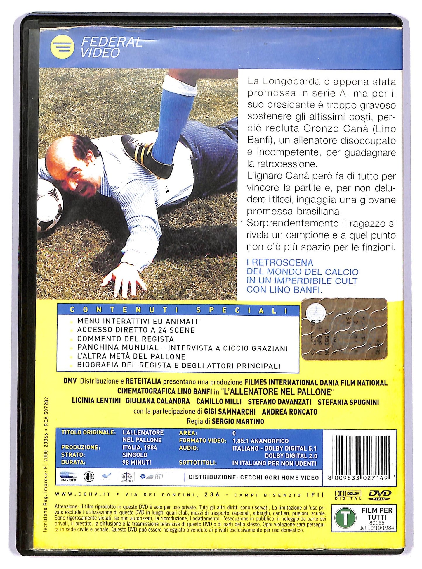 EBOND L'allenatore nel pallone  DVD D741305