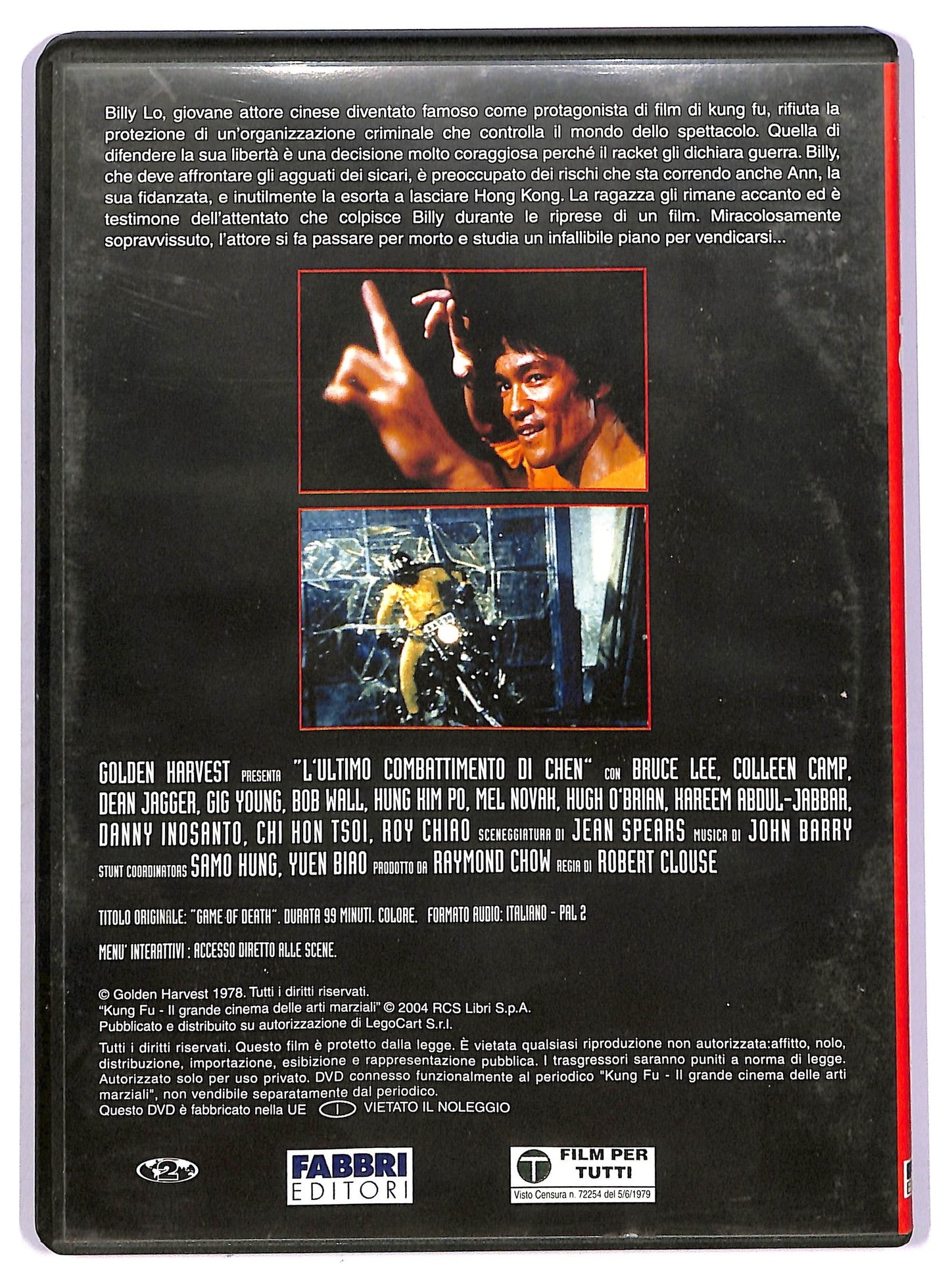 EBOND Bruce Lee - L'ultimo Combattimento di Chen [Fabbri Editori] Kung Fu - Il grande cinema delle arti marziali EDITORIALE DVD D741464