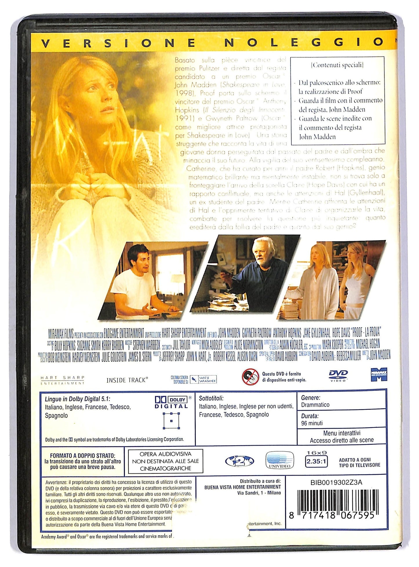 EBOND Proof - La prova  Ex Noleggio DVD D741612
