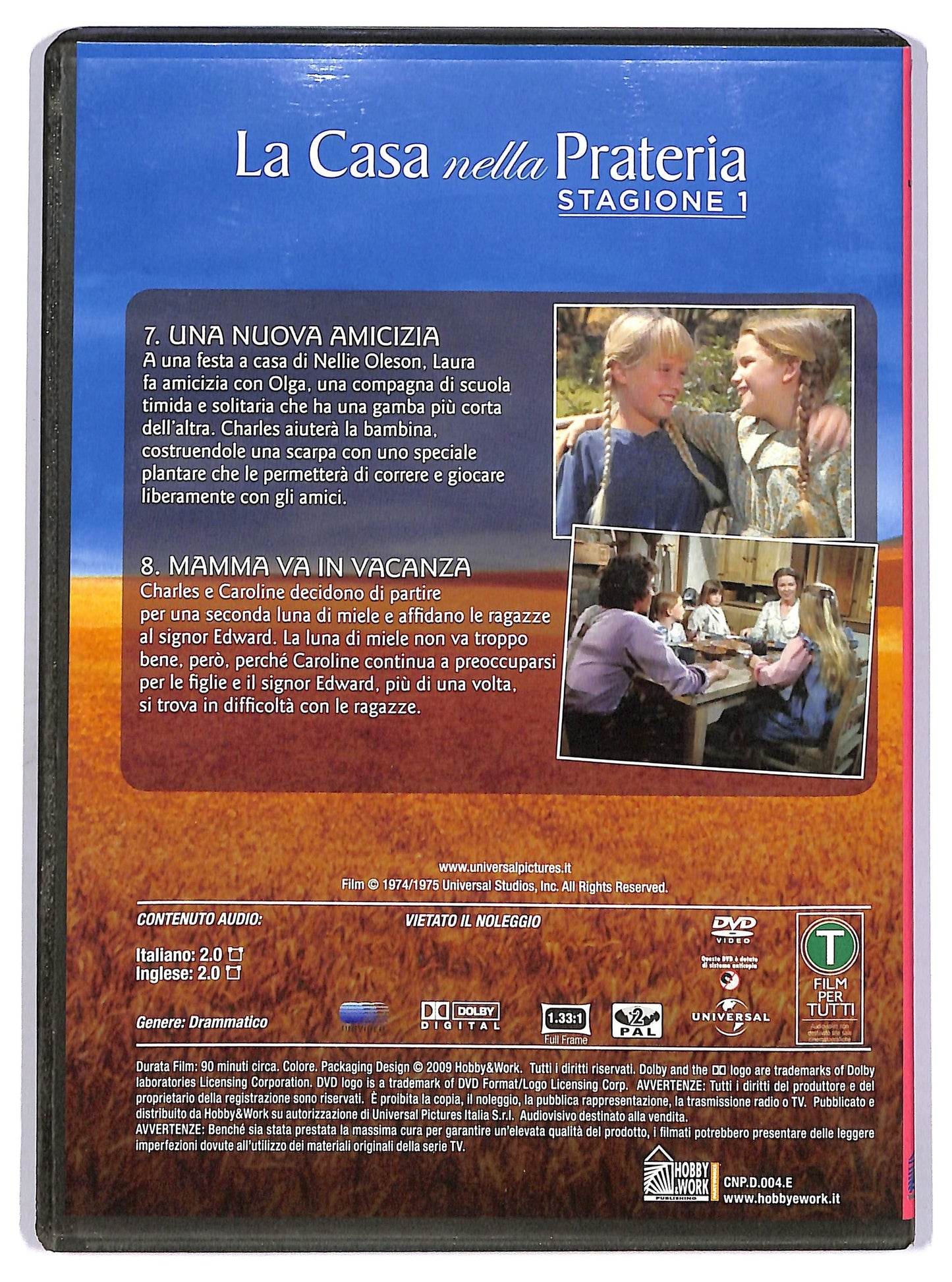 EBOND La casa nella Prateria St1 vol 4 Ep. 7 - 8  EDITORIALE DVD D741646