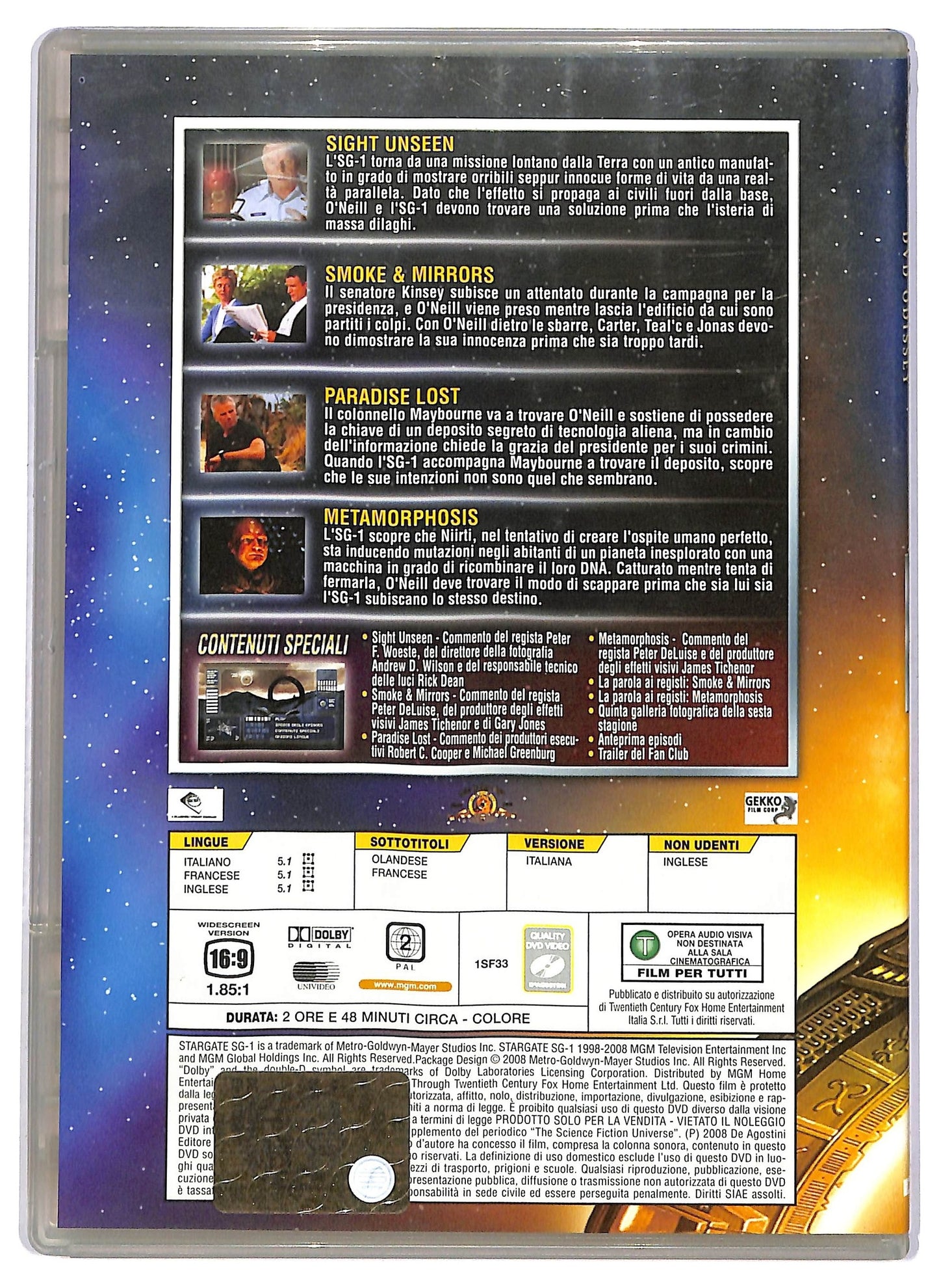 EBOND Stargate dvd odissey Sg 1 file 124 - 127 EDITORIALE DVD D741656