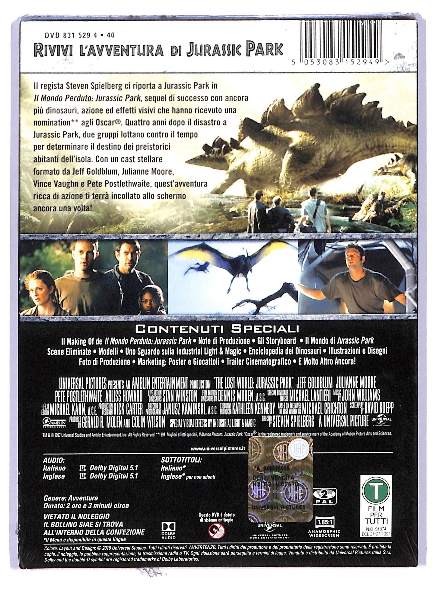 EBOND Il Mondo Perduto Jurassic Park 2 DVD D741950