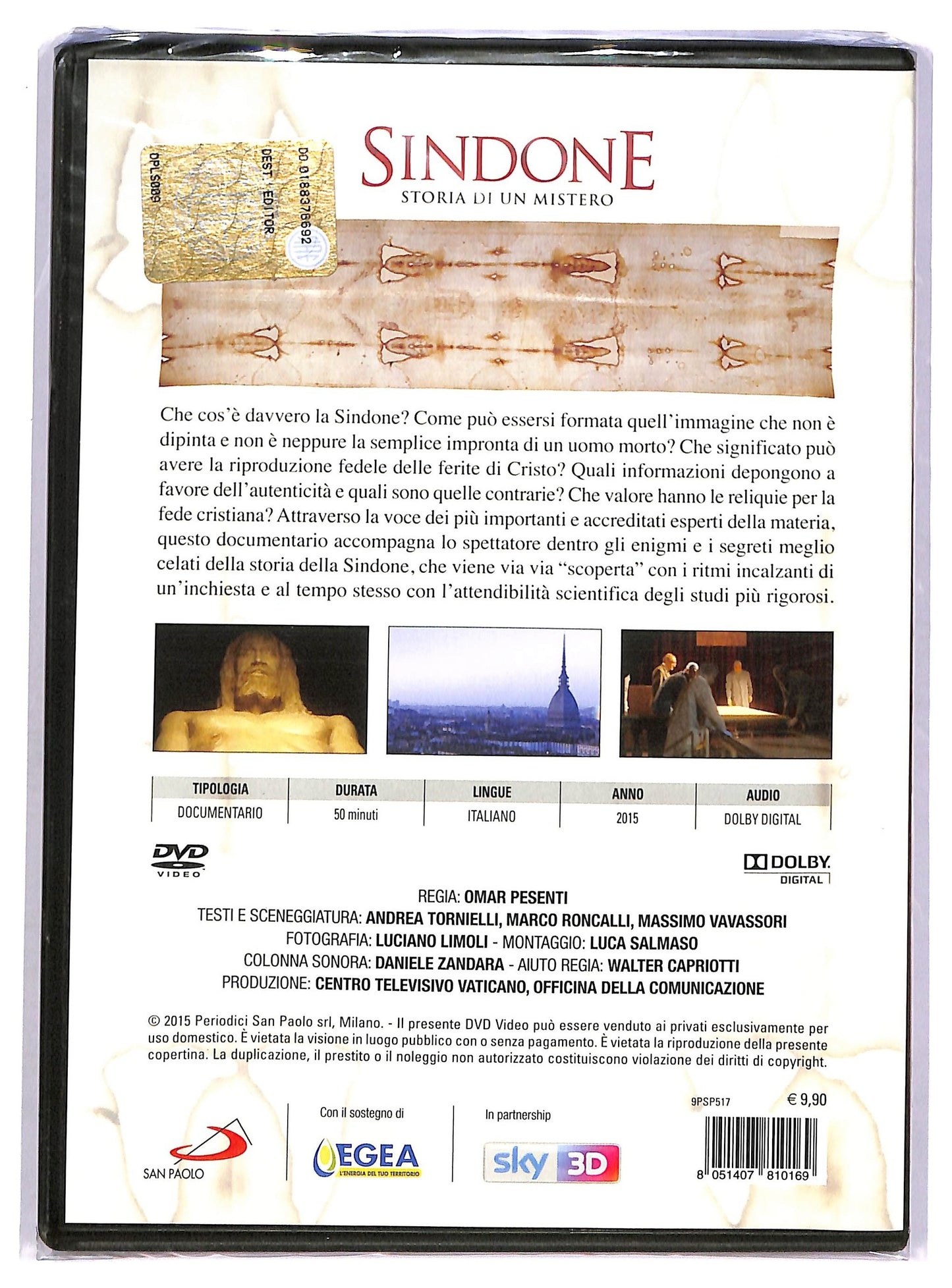EBOND Sindone storia di un mistero EDITORIALE DVD D742150