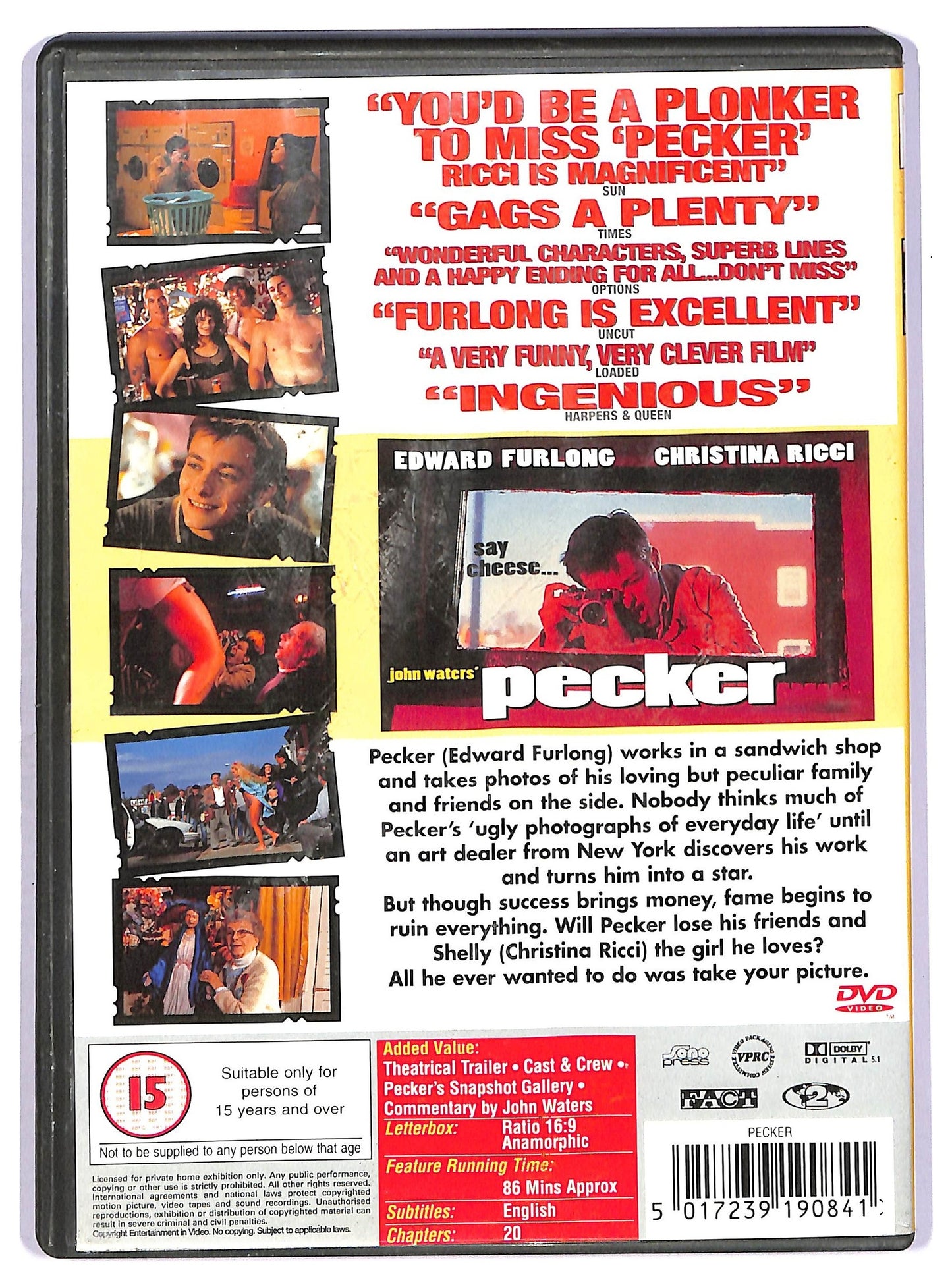 EBOND Pecker edizione UK DVD D742220