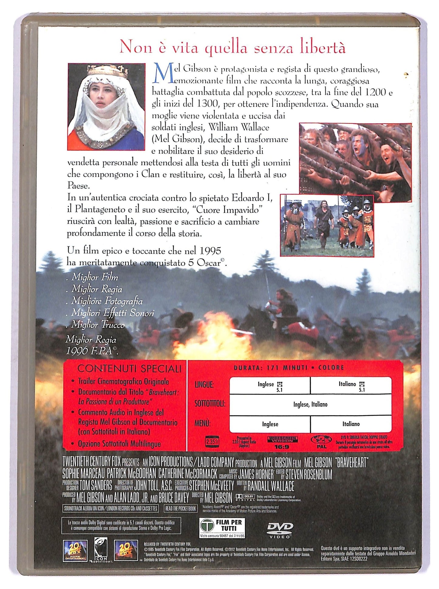 EBOND Braveheart - Cuore impavido DVD EDITORIALE D742352