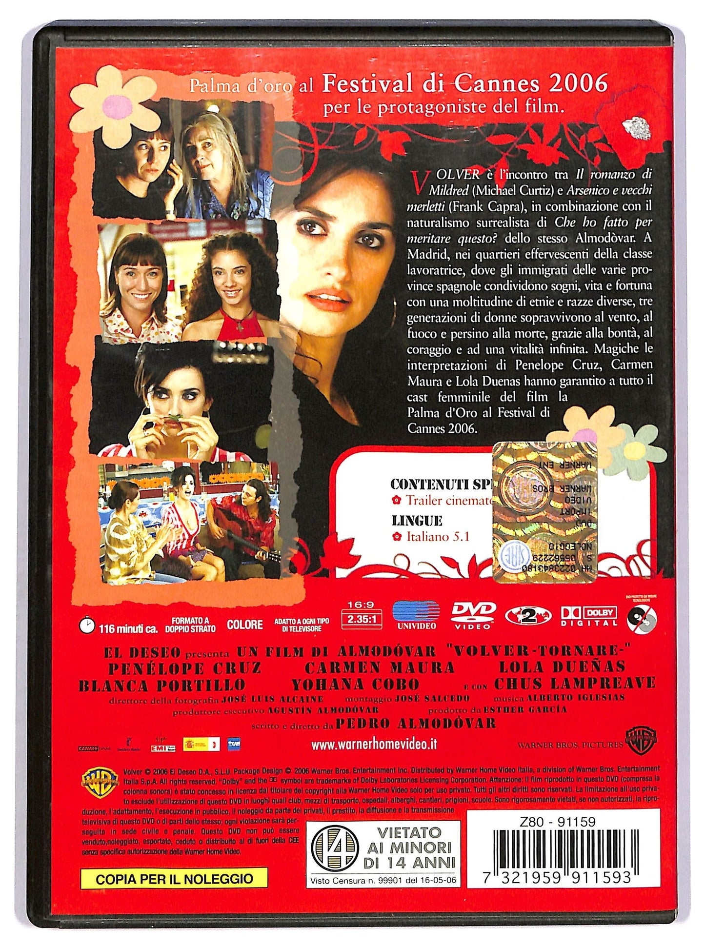 EBOND Volver Tornare NOLEGGIO DVD D742522