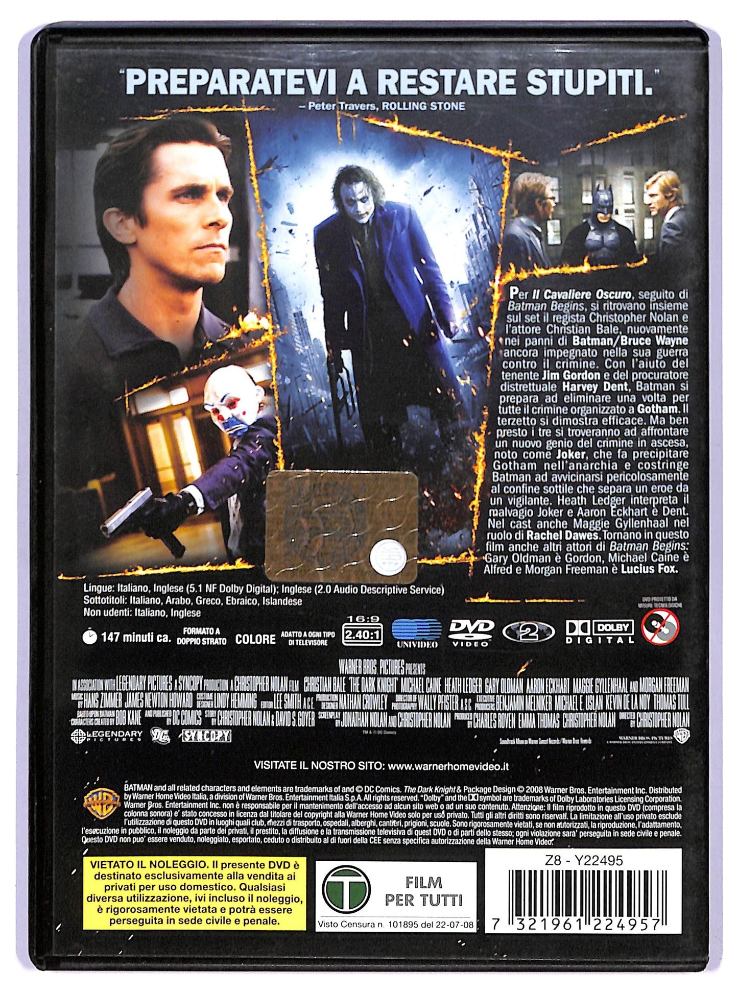 EBOND Il cavaliere oscuro DVD D742708
