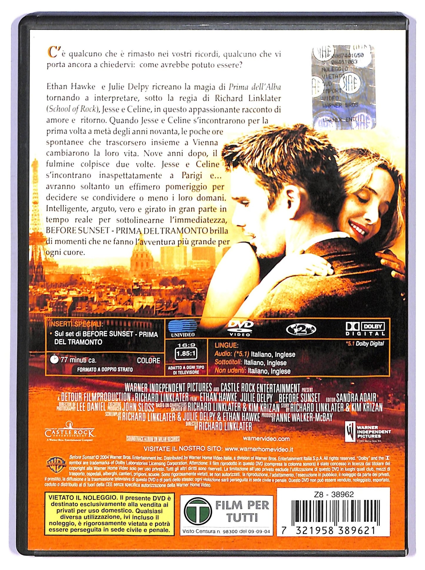 EBOND Before Sunset - Prima del tramonto DVD D742745