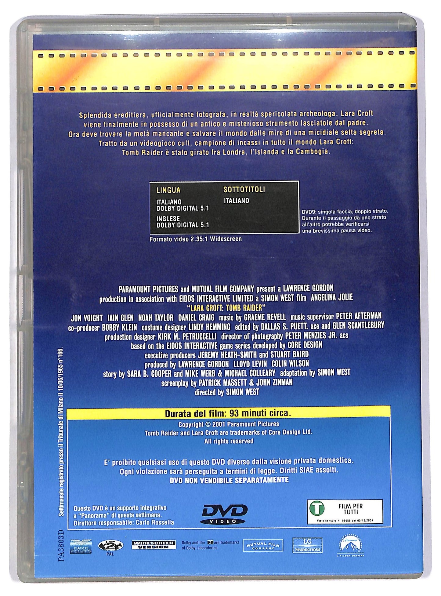 EBOND Lara Croft: Tomb Raider EDITORIALE DVD D742925