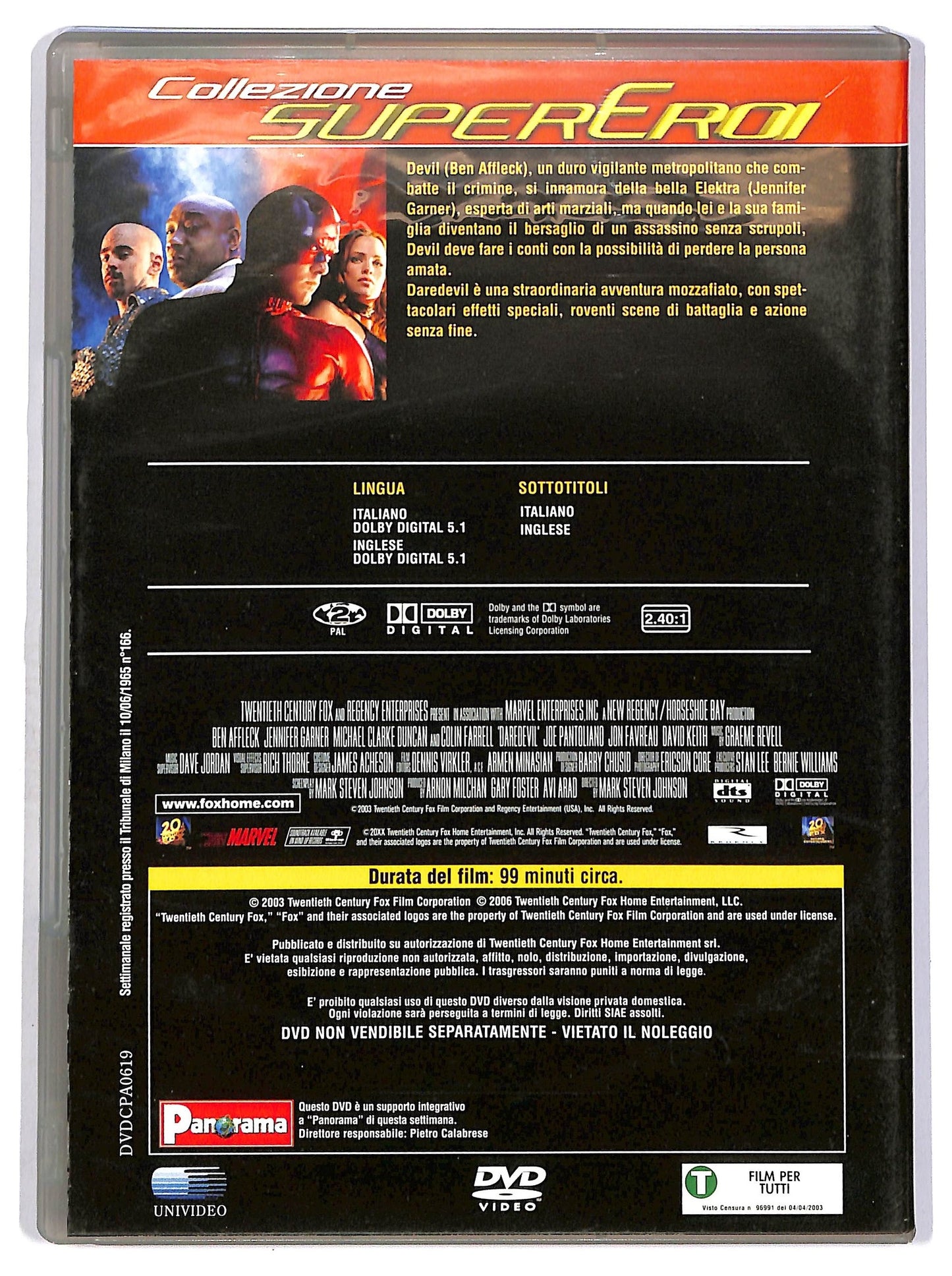EBOND Daredevil EDITORIALE DVD D742928
