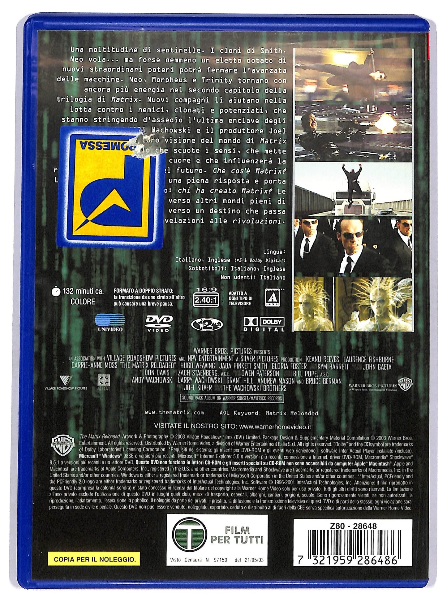 EBOND Matrix Reloaded NOLEGGIO DVD D742932