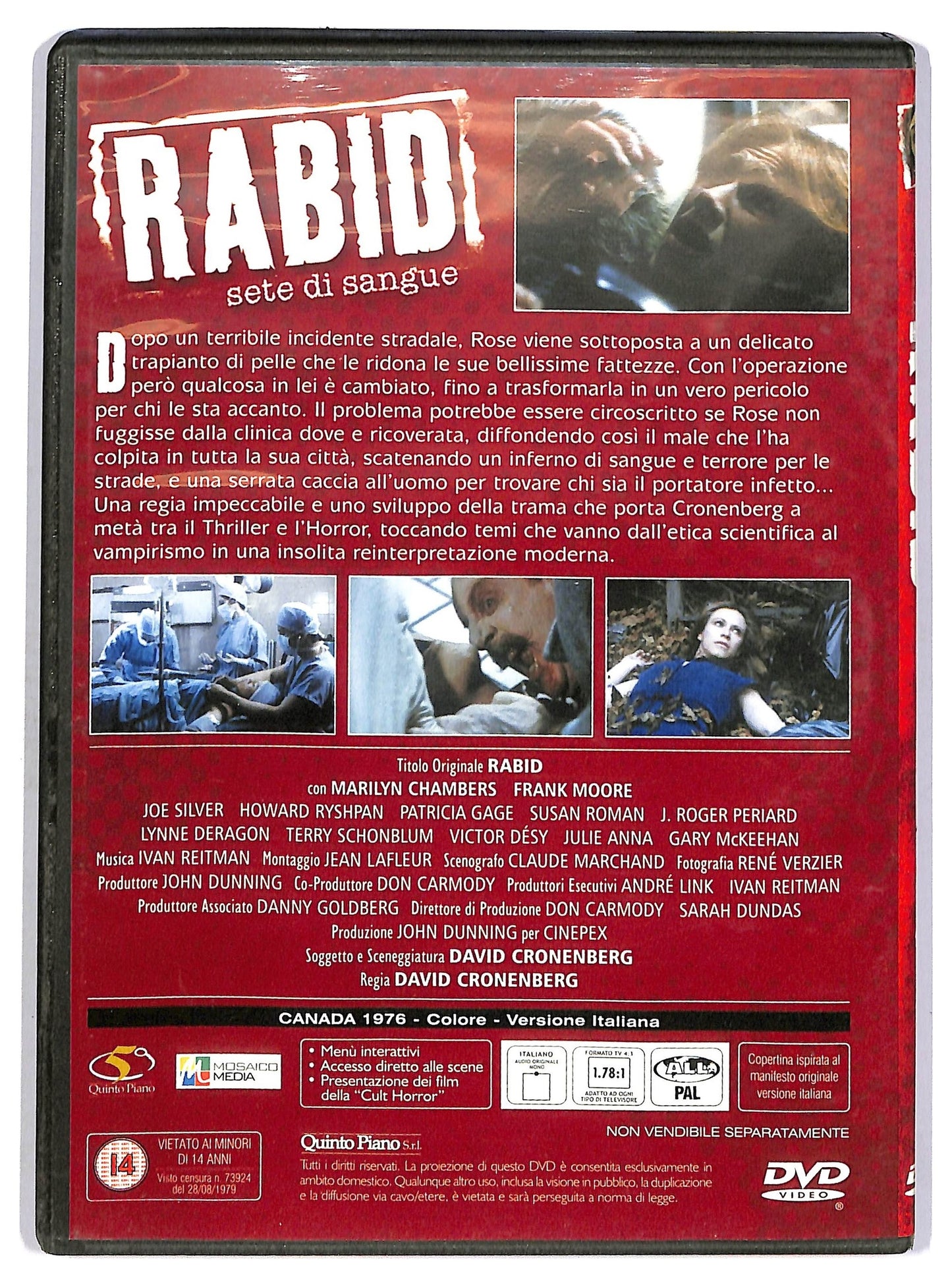 EBOND Rabid - Sete di sangue EDITORIALE DVD D743019