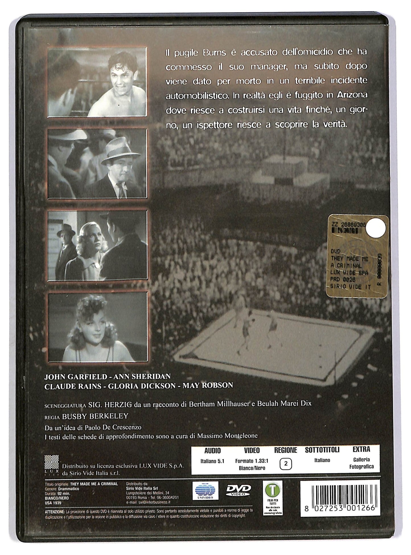 EBOND hanno fatto di me un criminale DVD D743051