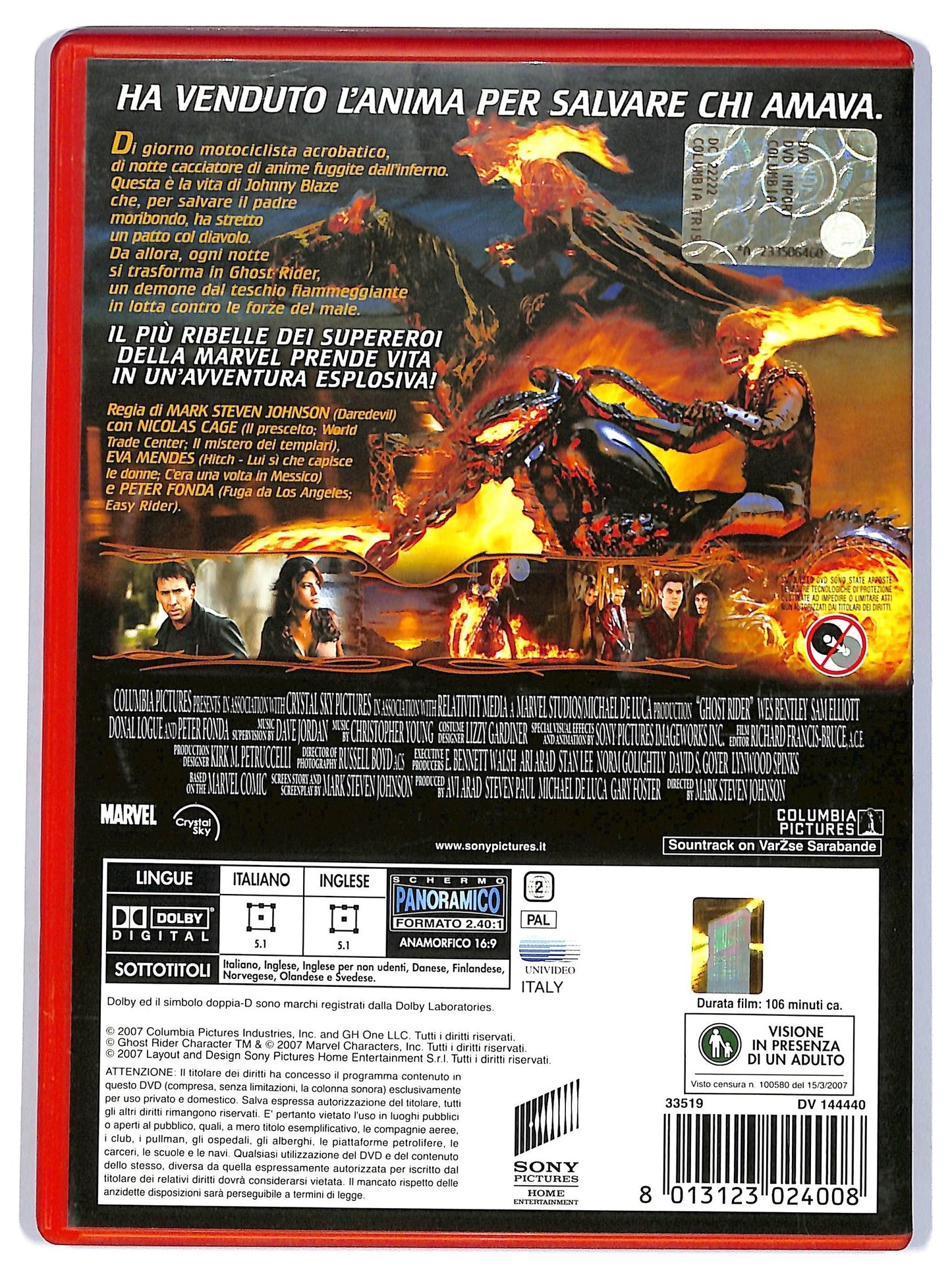 EBOND Ghost Rider DVD NOLEGGIO D743251
