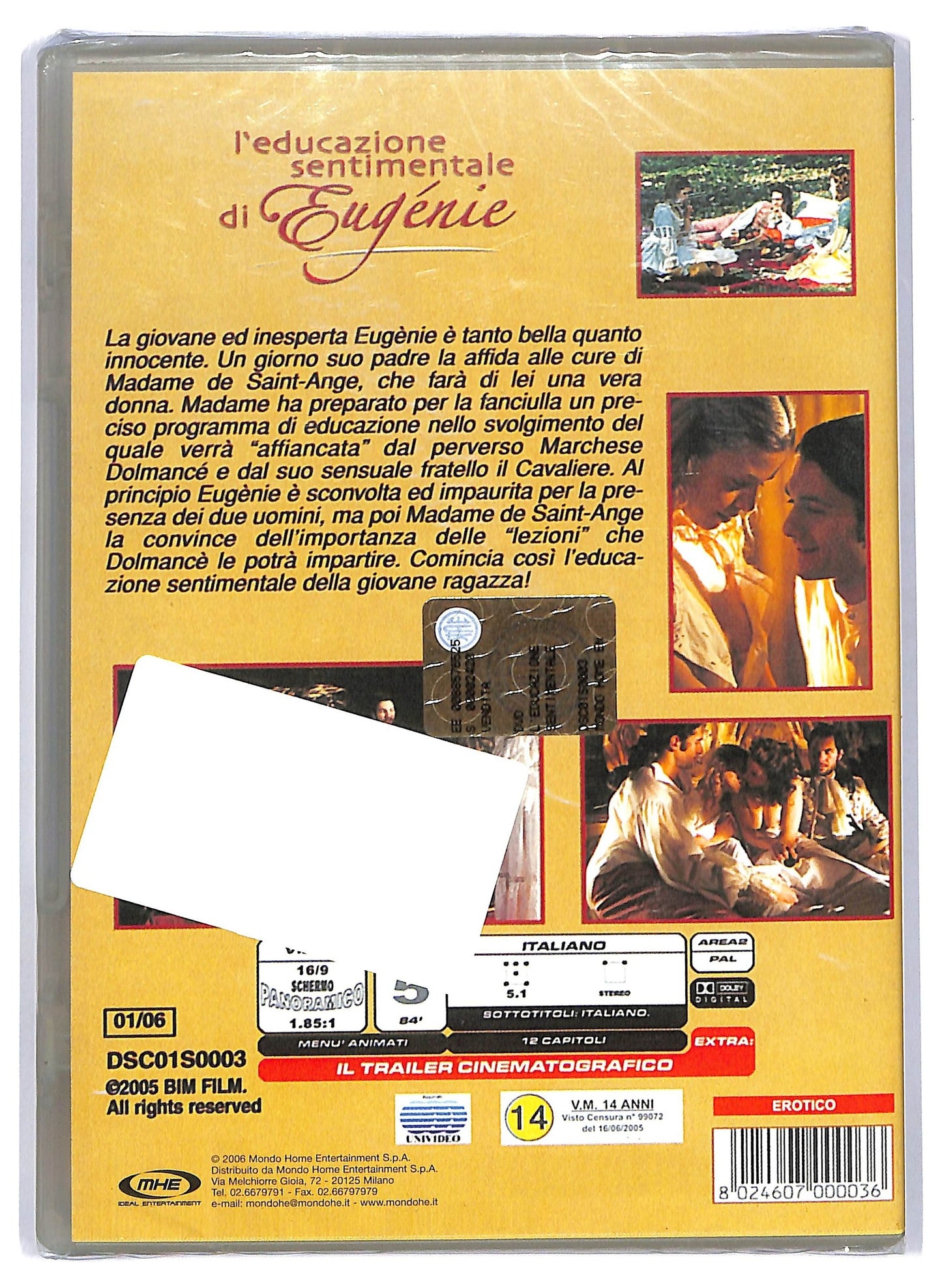 EBOND l'educazione sentimentale di eugenie DVD D743259