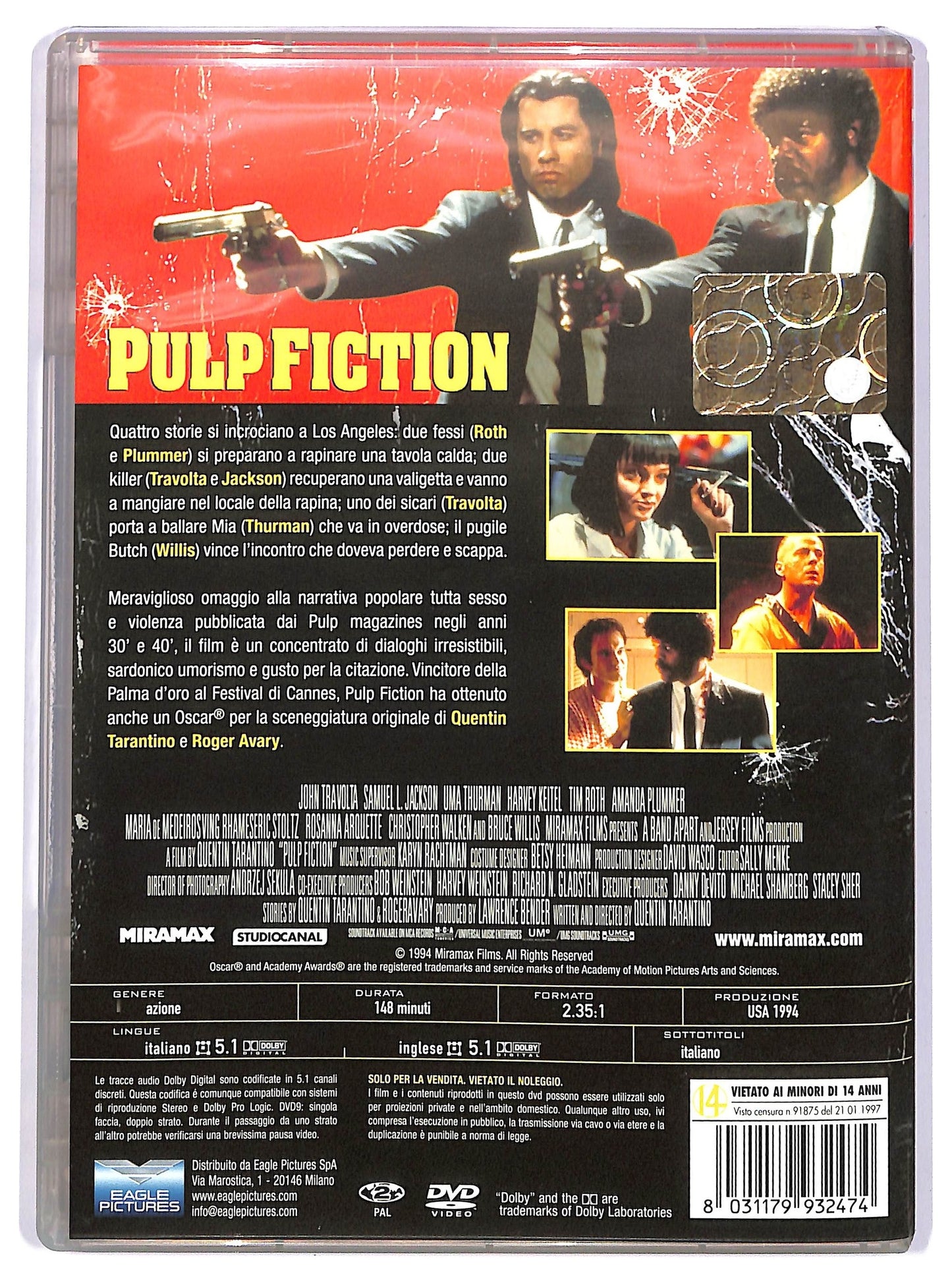 EBOND Pulp Fiction  DVD D743327