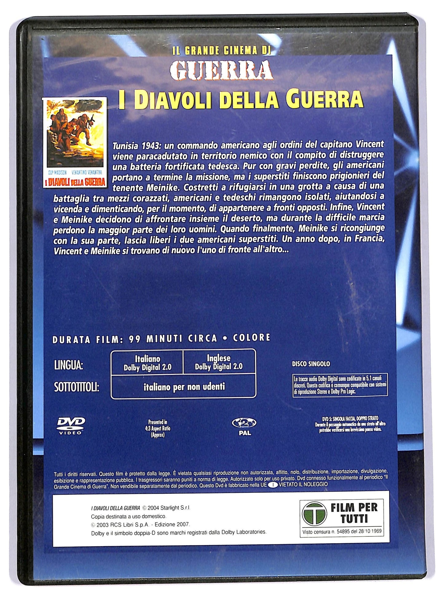 EBOND Il grande cinema di guerra - I diavoli della guerra EDITORIALE DVD D743343