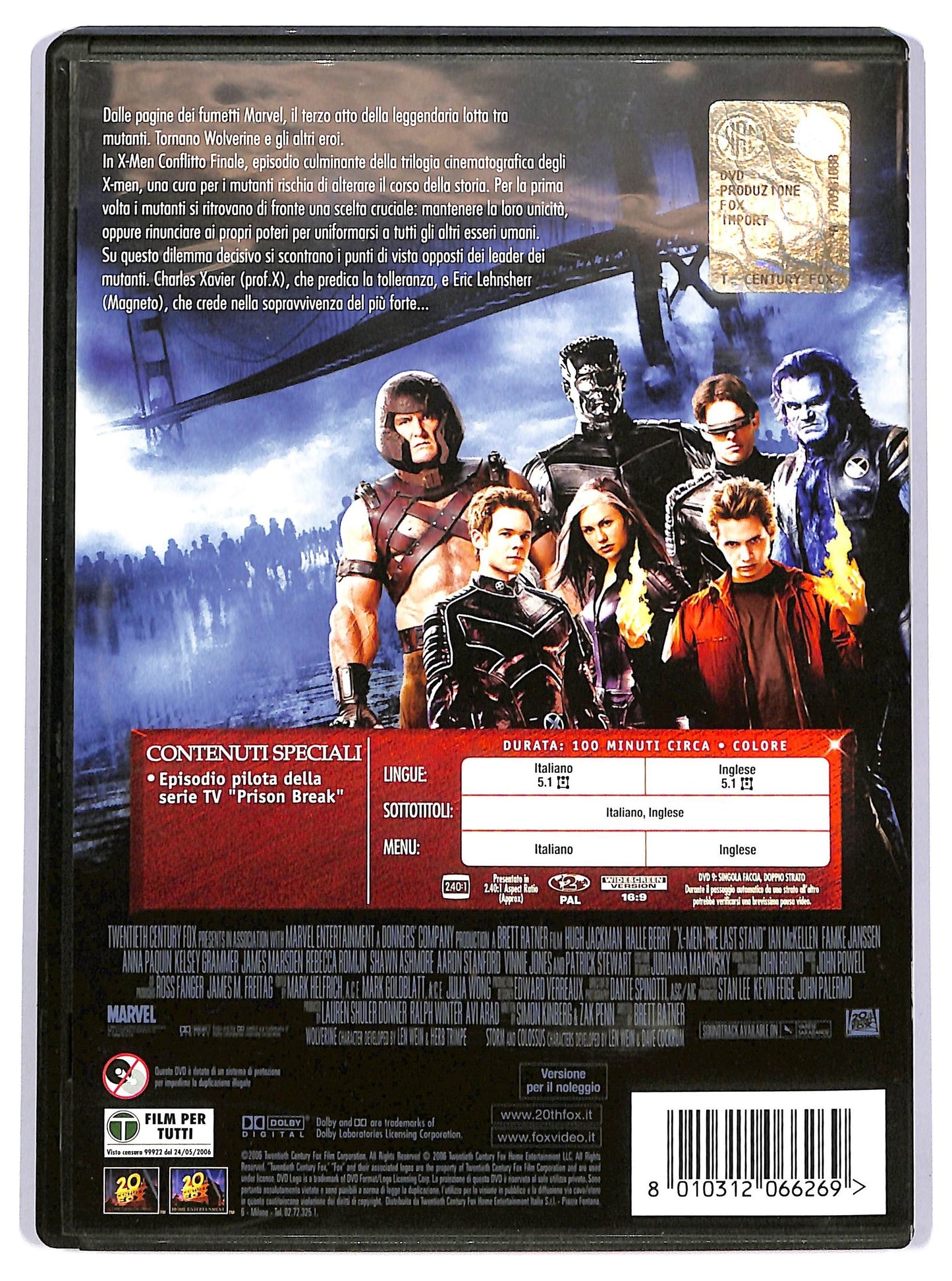 EBOND X-men Conflitto Finale  DVD  Ex Noleggio D743410