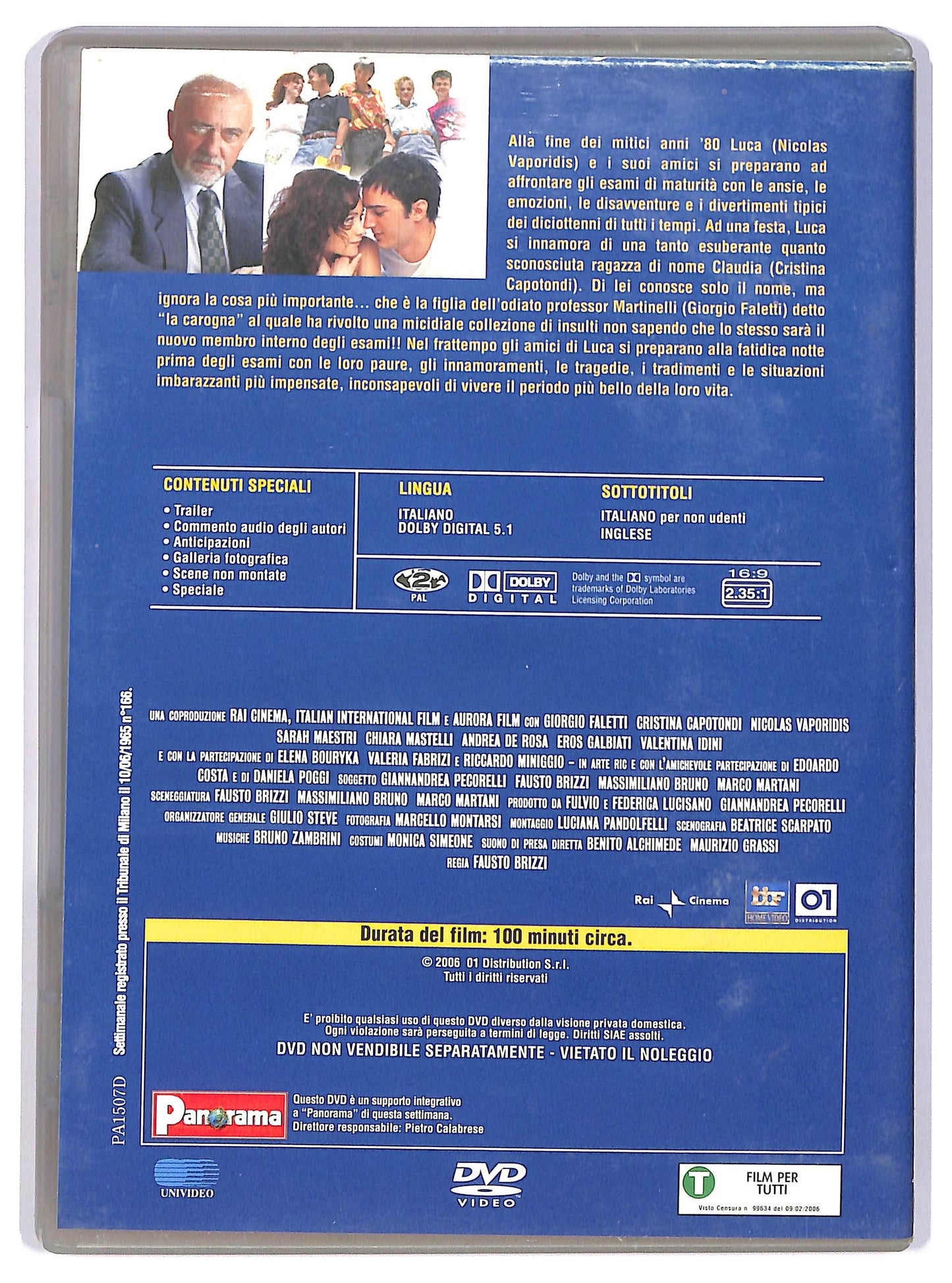 EBOND Notte prima degli esami  EDITORIALE DVD D743560