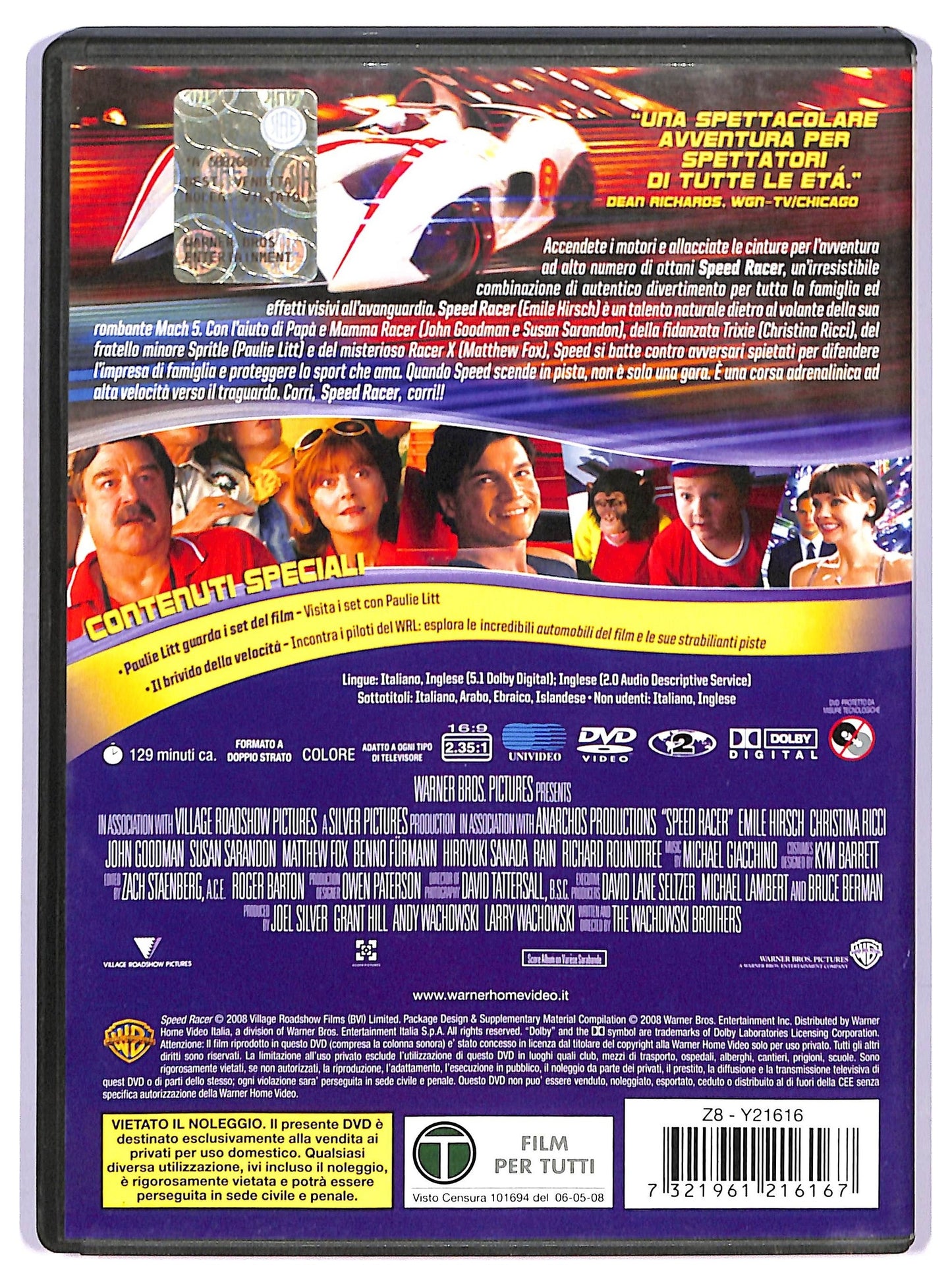 EBOND speed racer DVD D743633