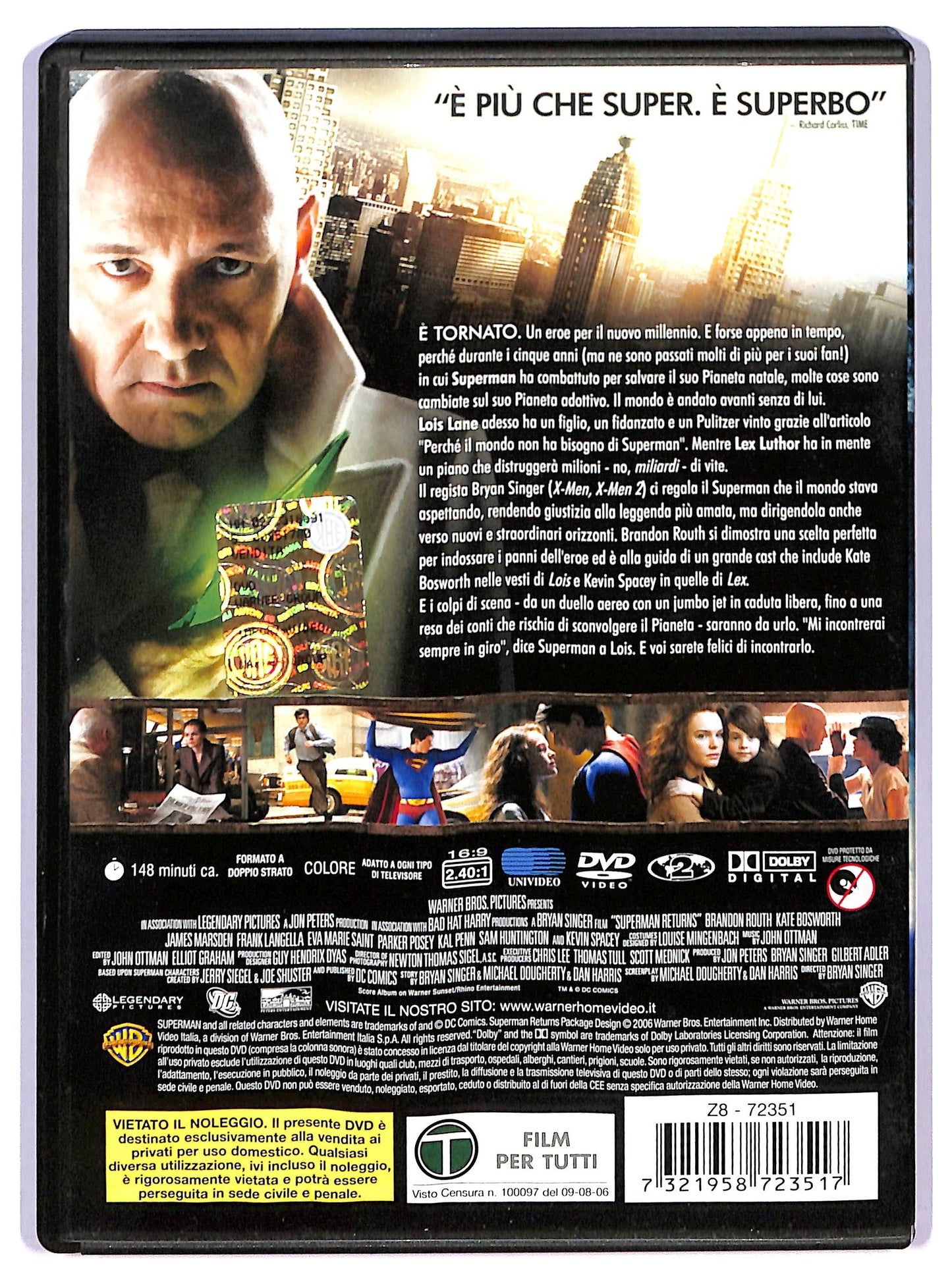 EBOND superman returns - edizione disco singolo DVD D743636