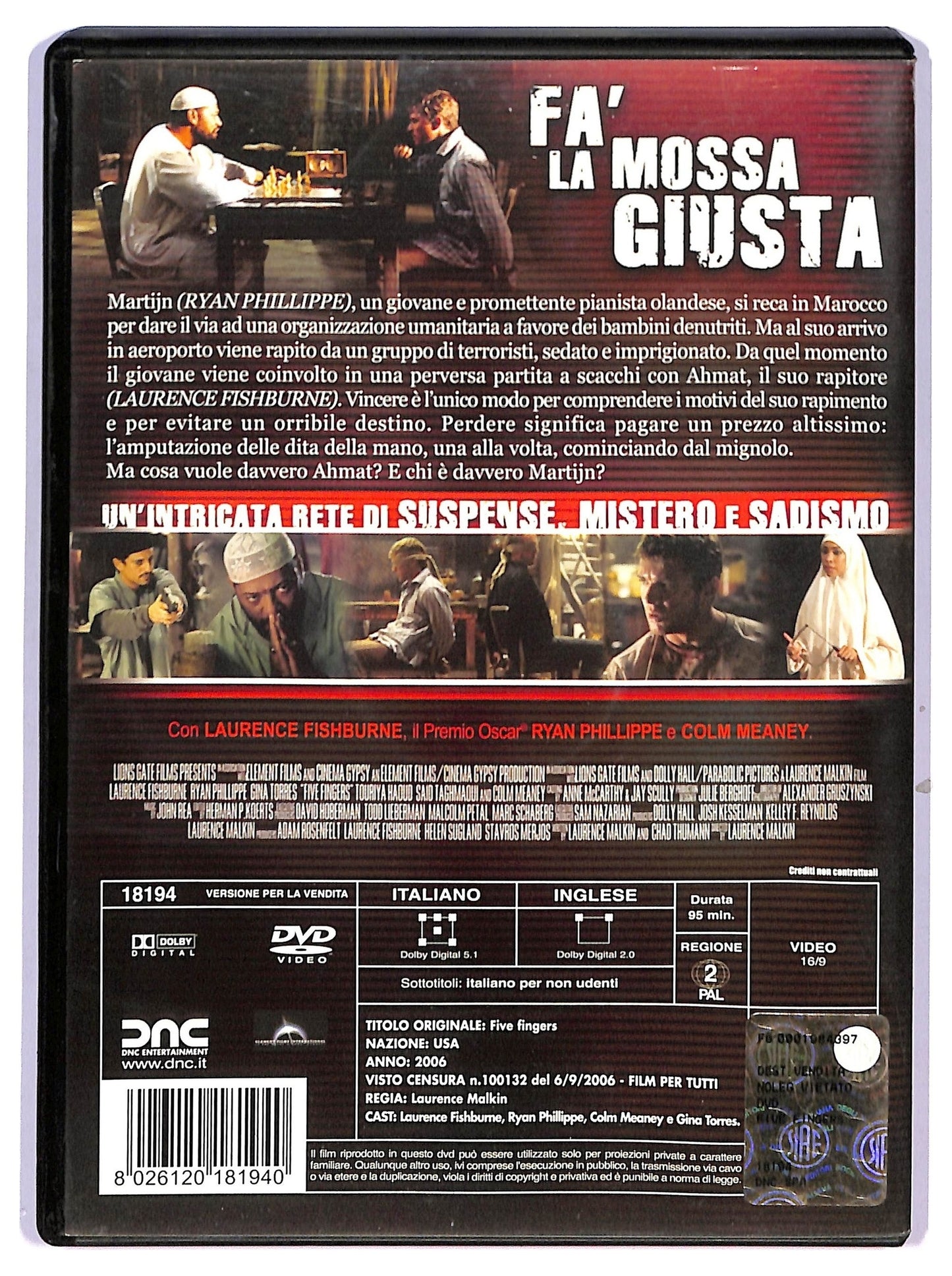 EBOND Five fingers - Gioco Mortale DVD D743664